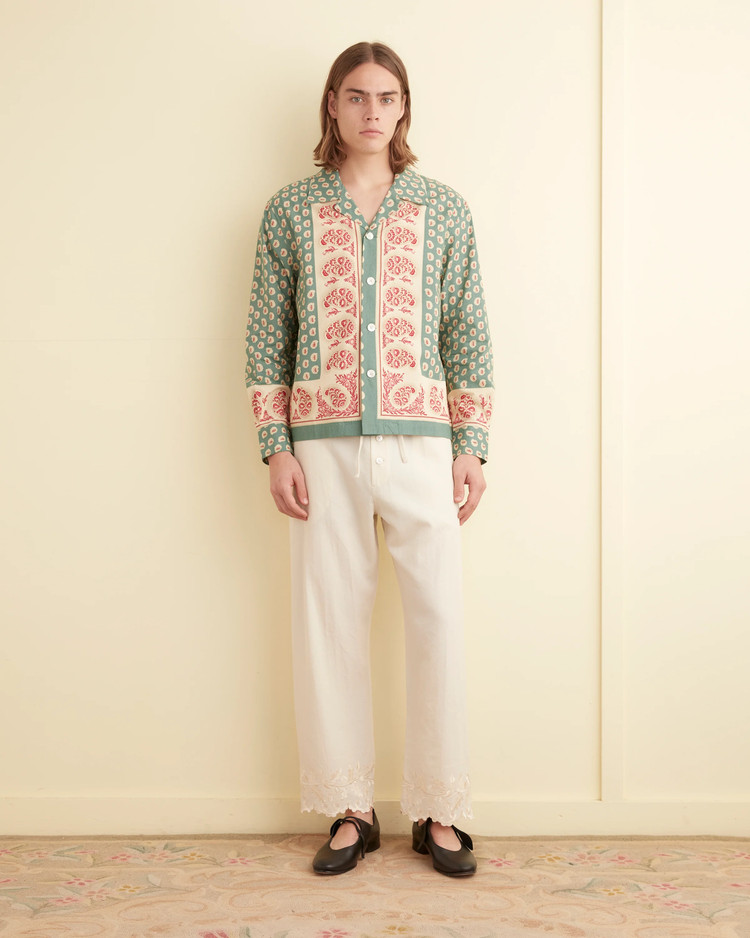 Paisley Frame Long Sleeve Shirt