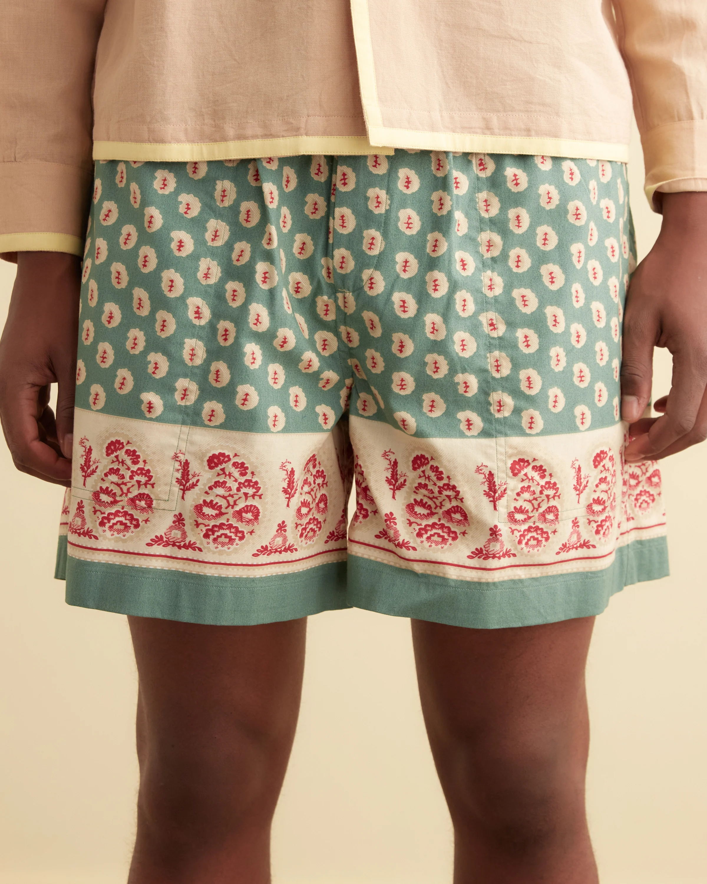 Paisley Frame Shorts