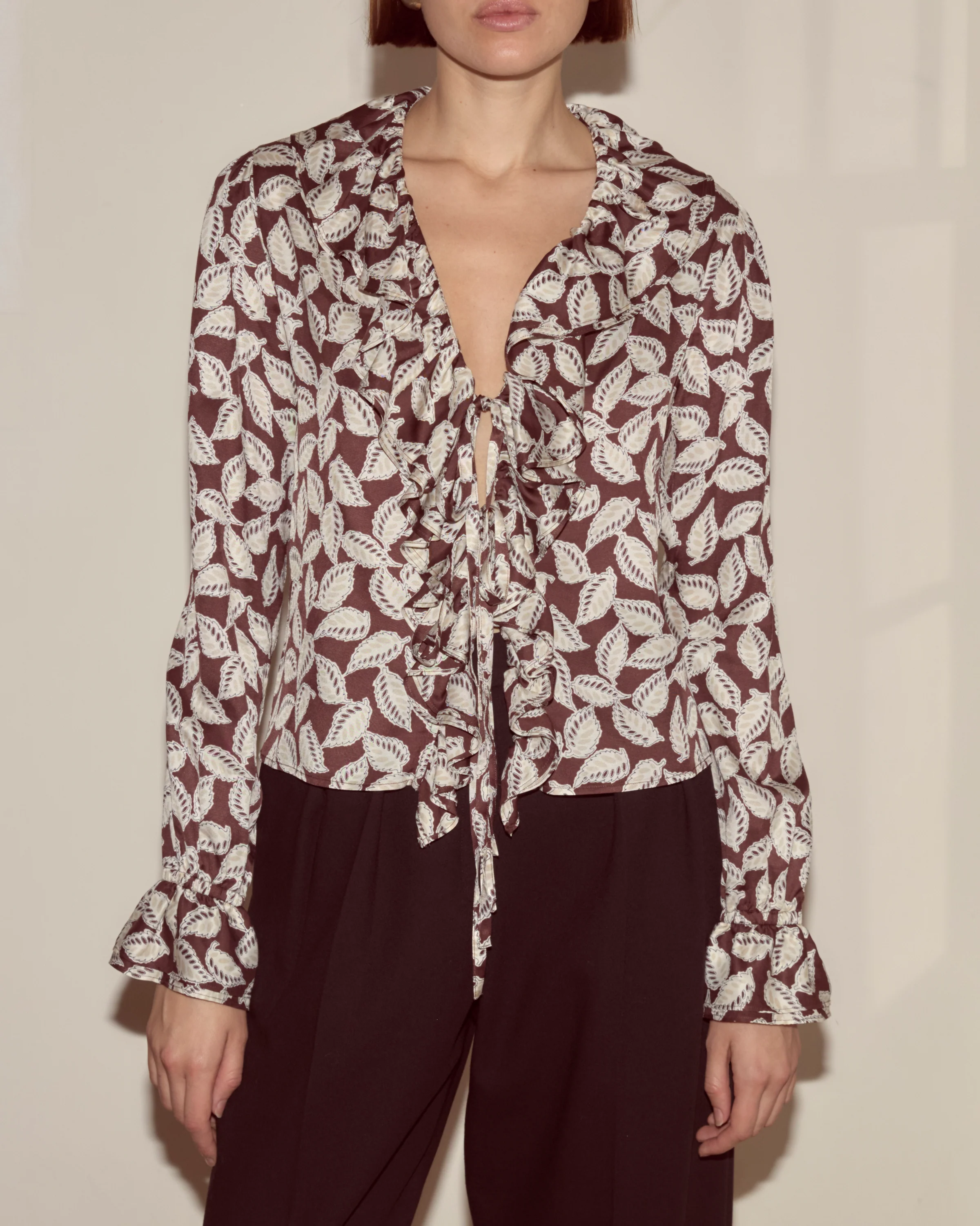 Paper Birch Flounce Blouse - Image 2