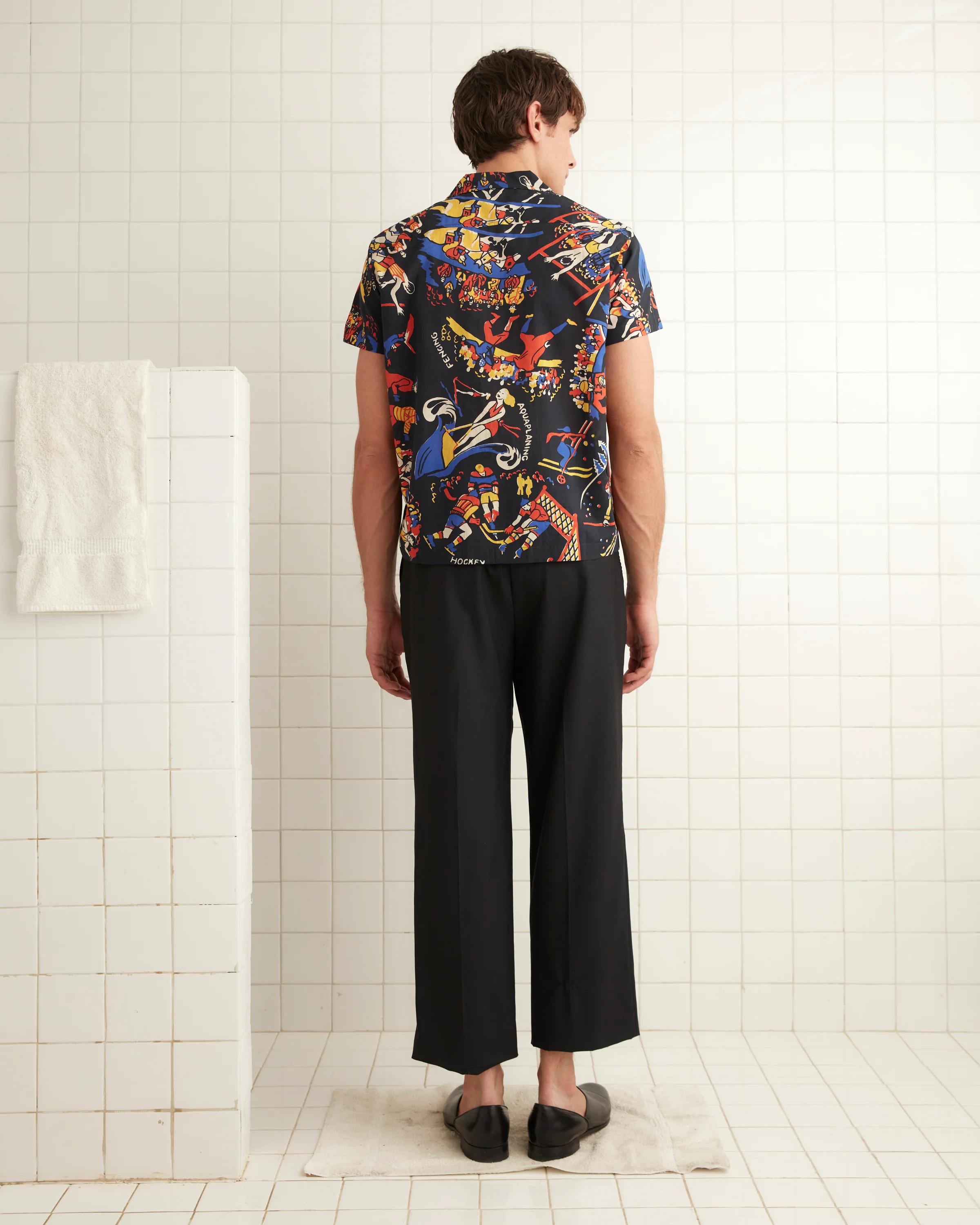 Pastimes Short Sleeve Shirt - Black/Multi - Image 3