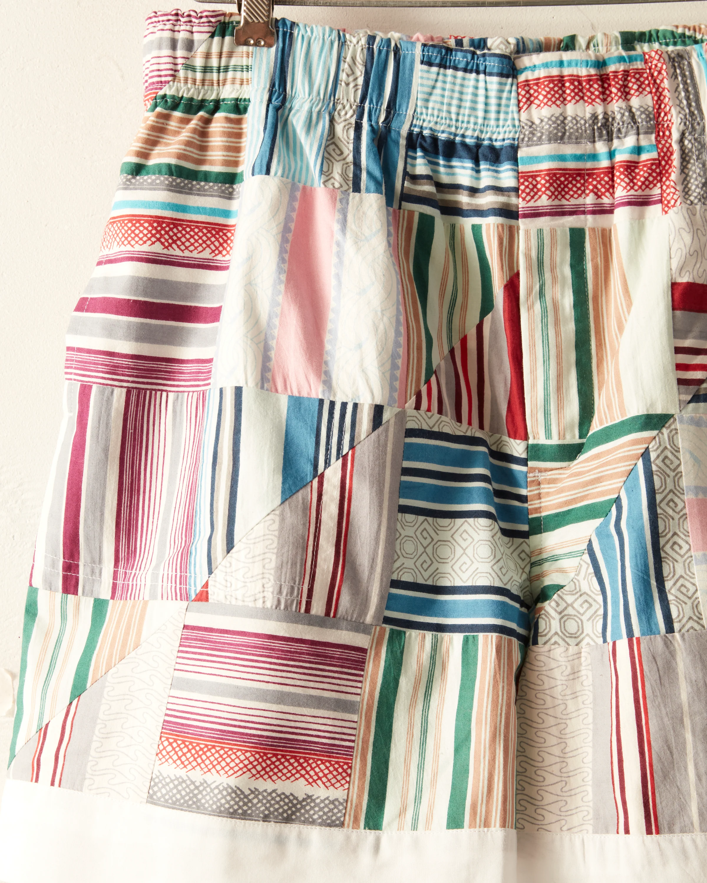 Patchwork Oxford Shorts - Image 2