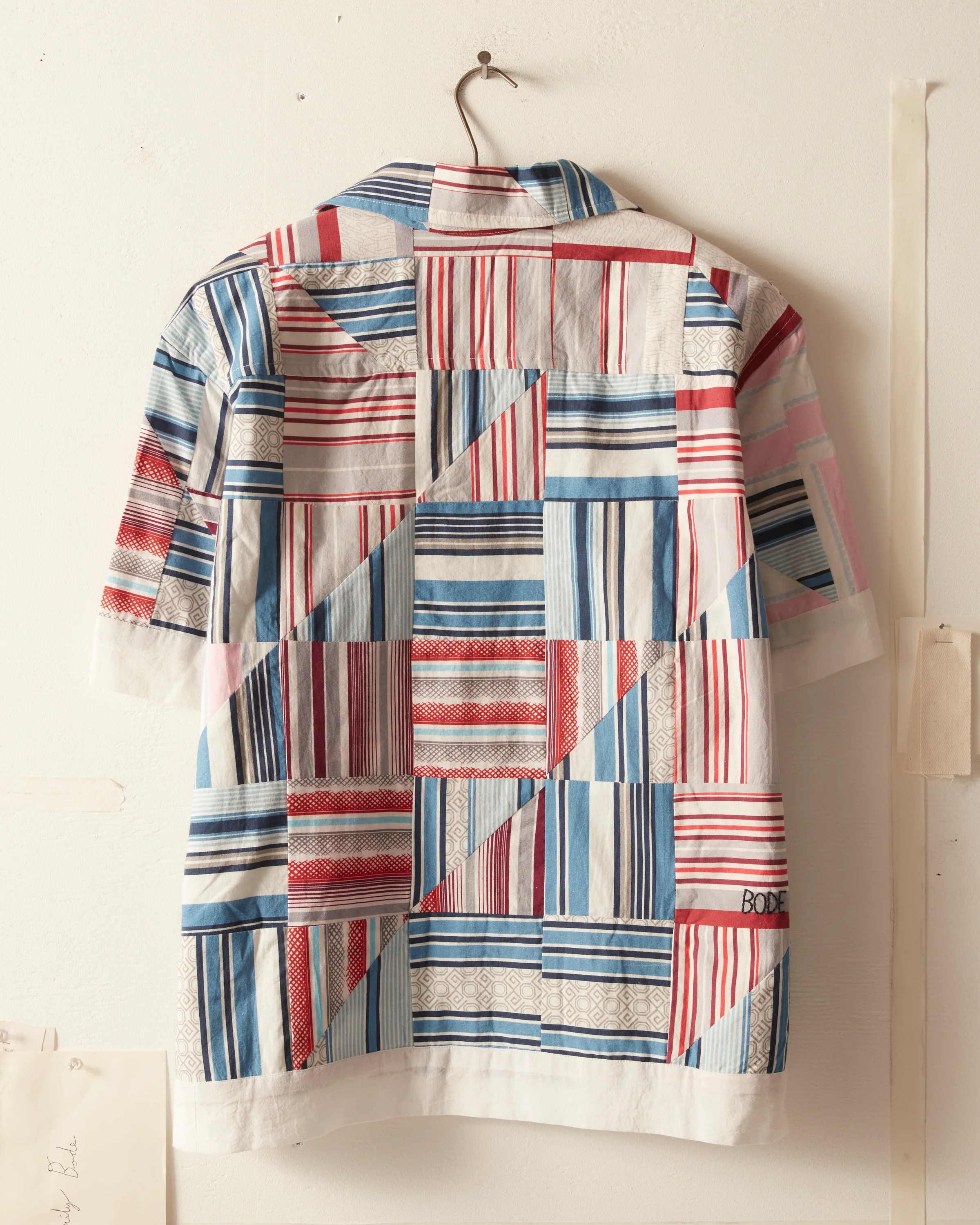 Patchwork Oxford Short Sleeve Shirt - Image 3
