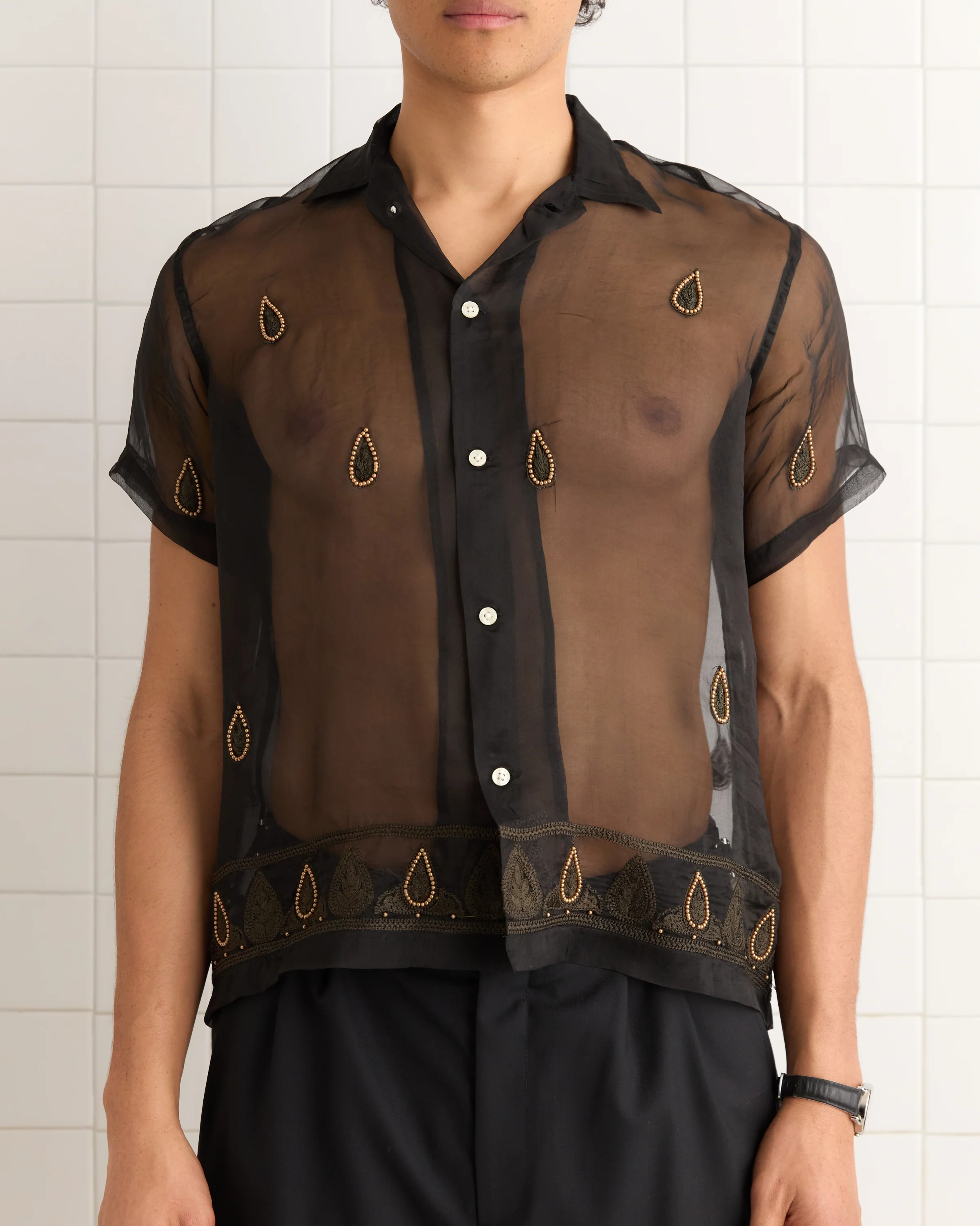 Pearl Paisley Short Sleeve Shirt - Image 2