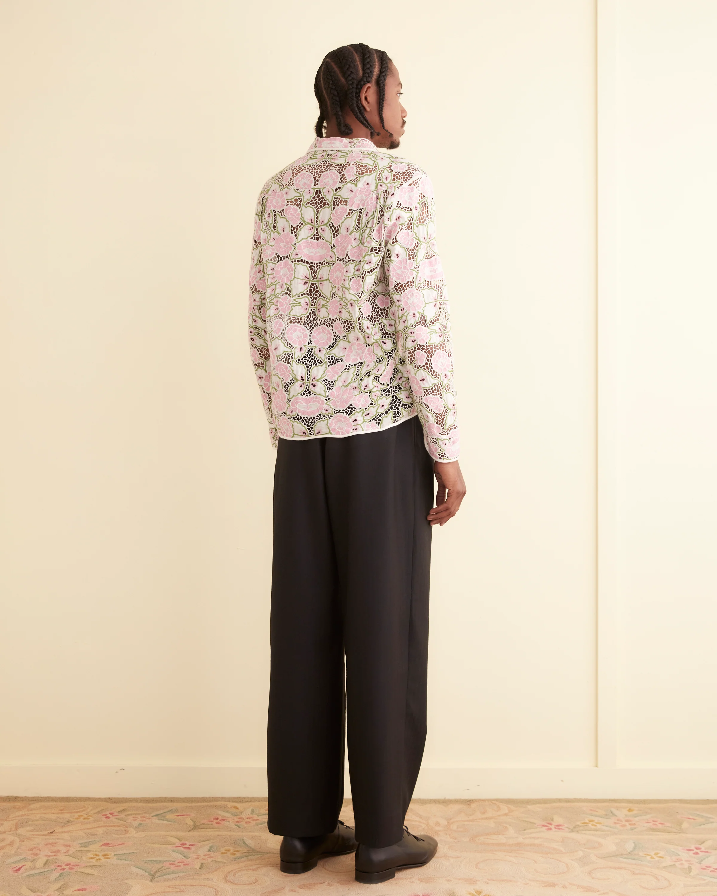 Peony Lace Long Sleeve Shirt - Image 3