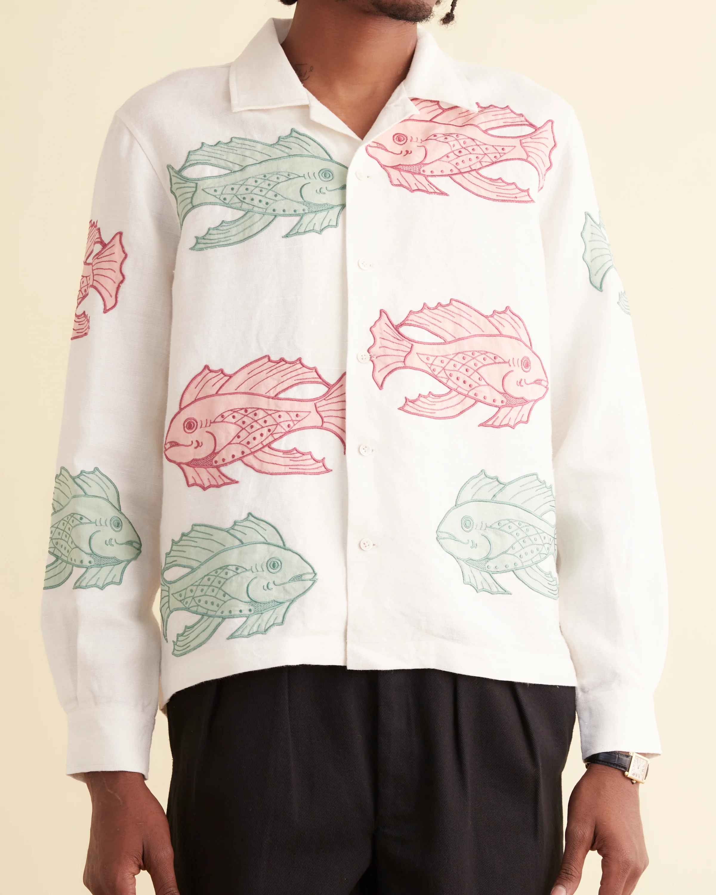 Piscine Appliqué Long Sleeve Shirt - Image 2