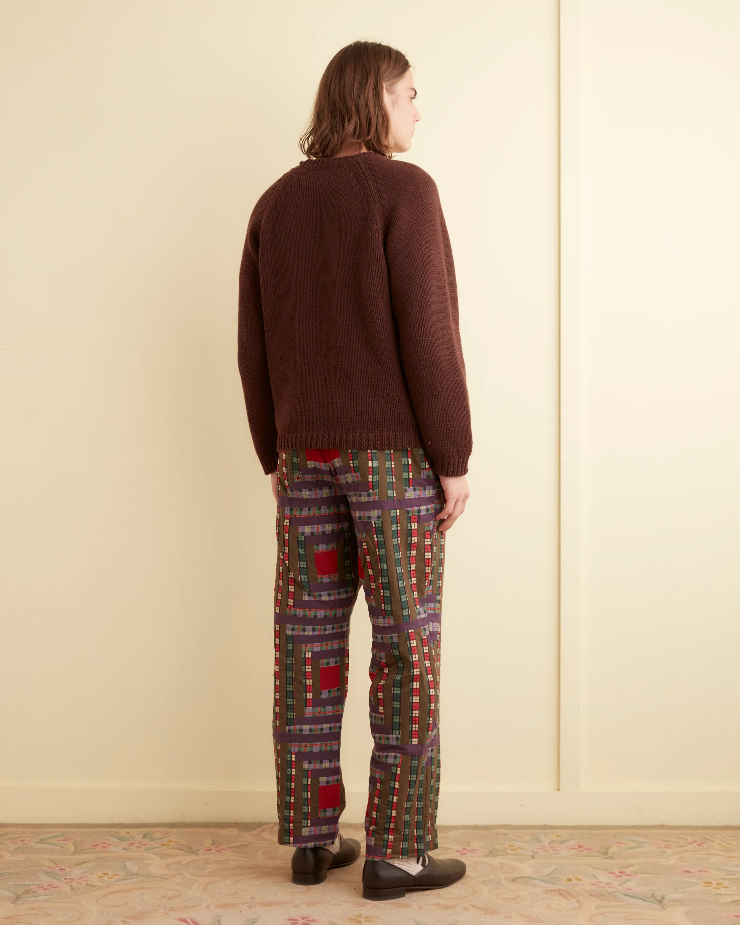 Plaid Log Cabin Trousers - Image 3