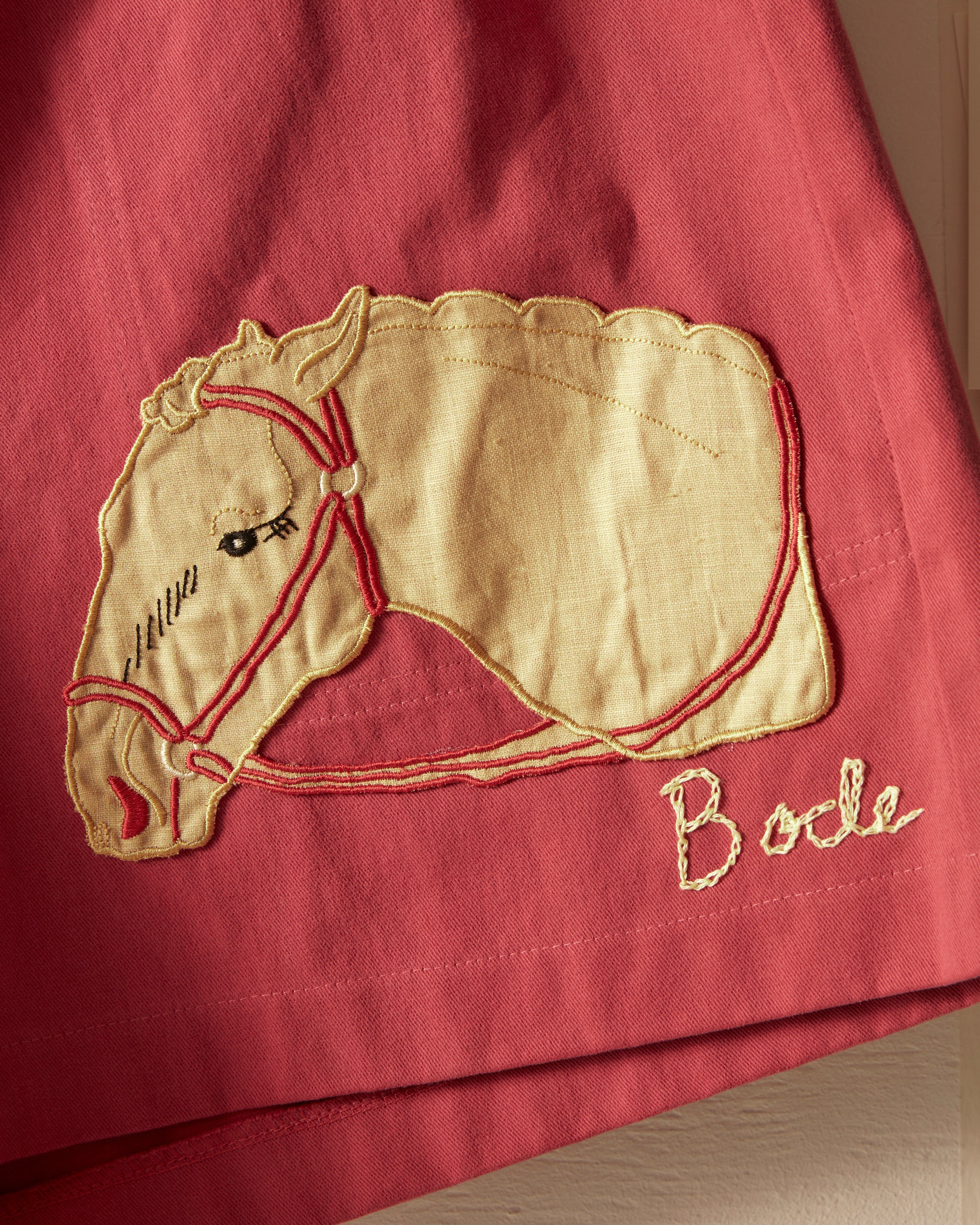Pony Appliqué Shorts - Pink - Image 2