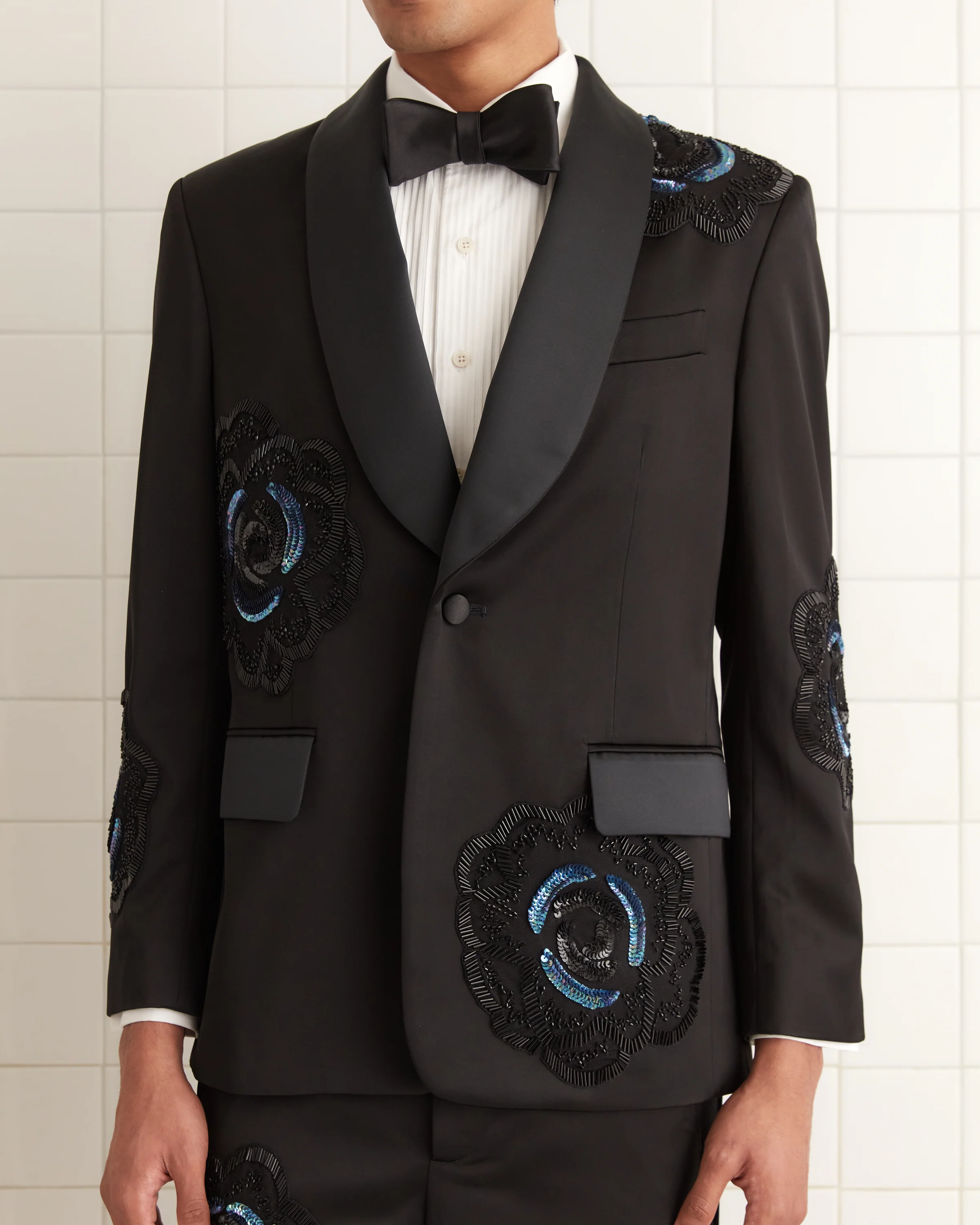 Poppy Shawl Collar Suit Jacket - Image 2
