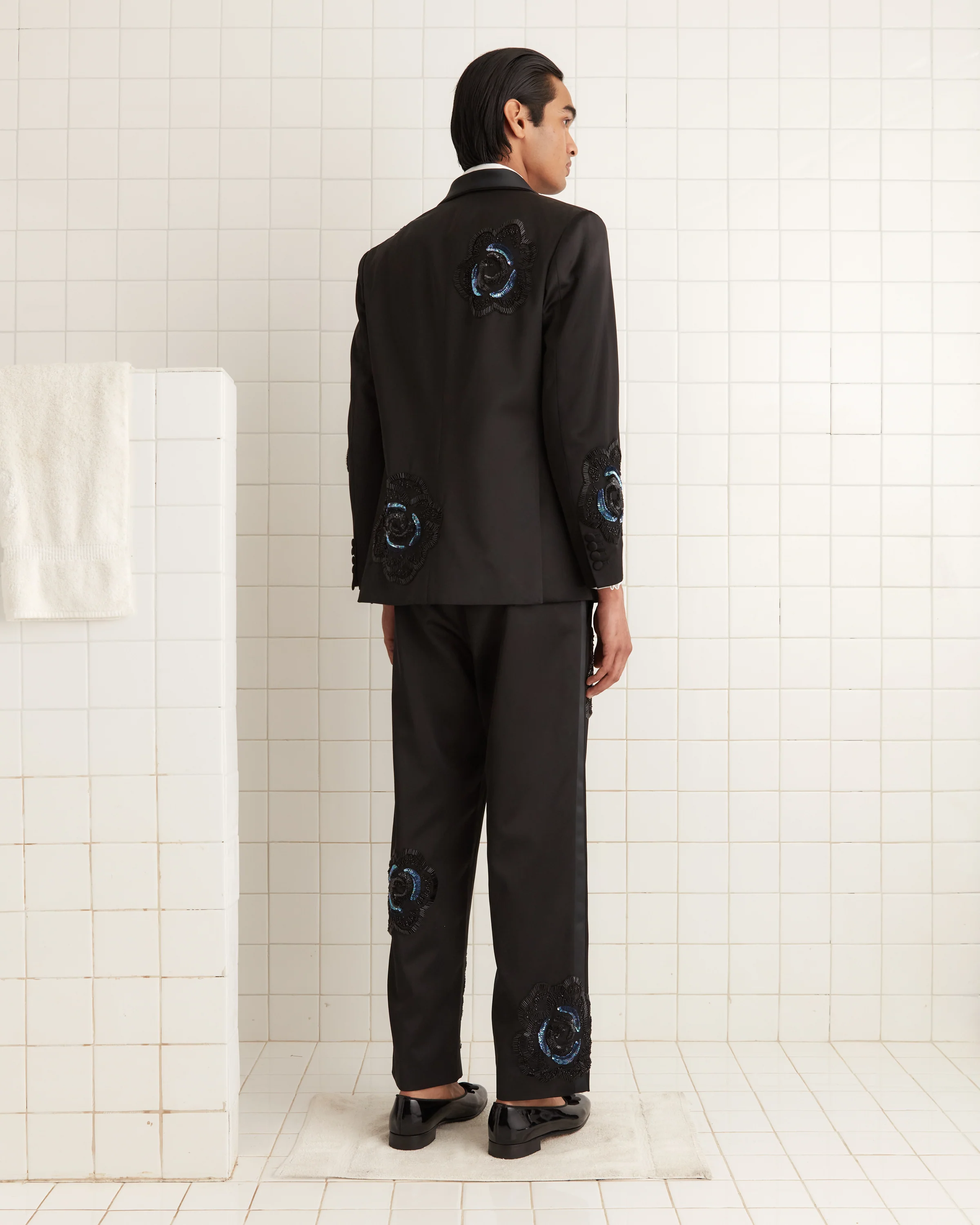 Poppy Shawl Collar Suit Jacket - Image 3
