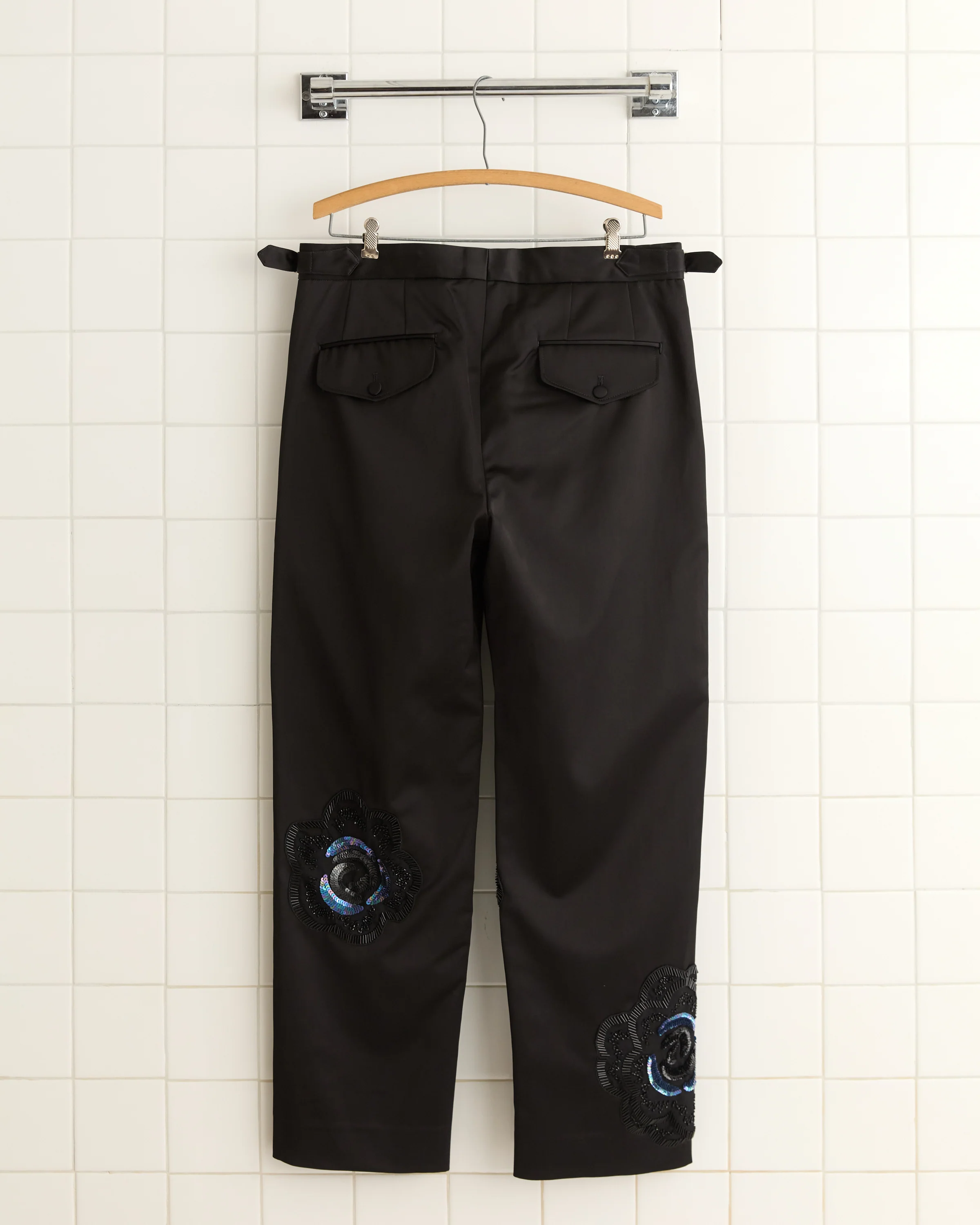 Poppy Suiting Trousers - Black - Image 6