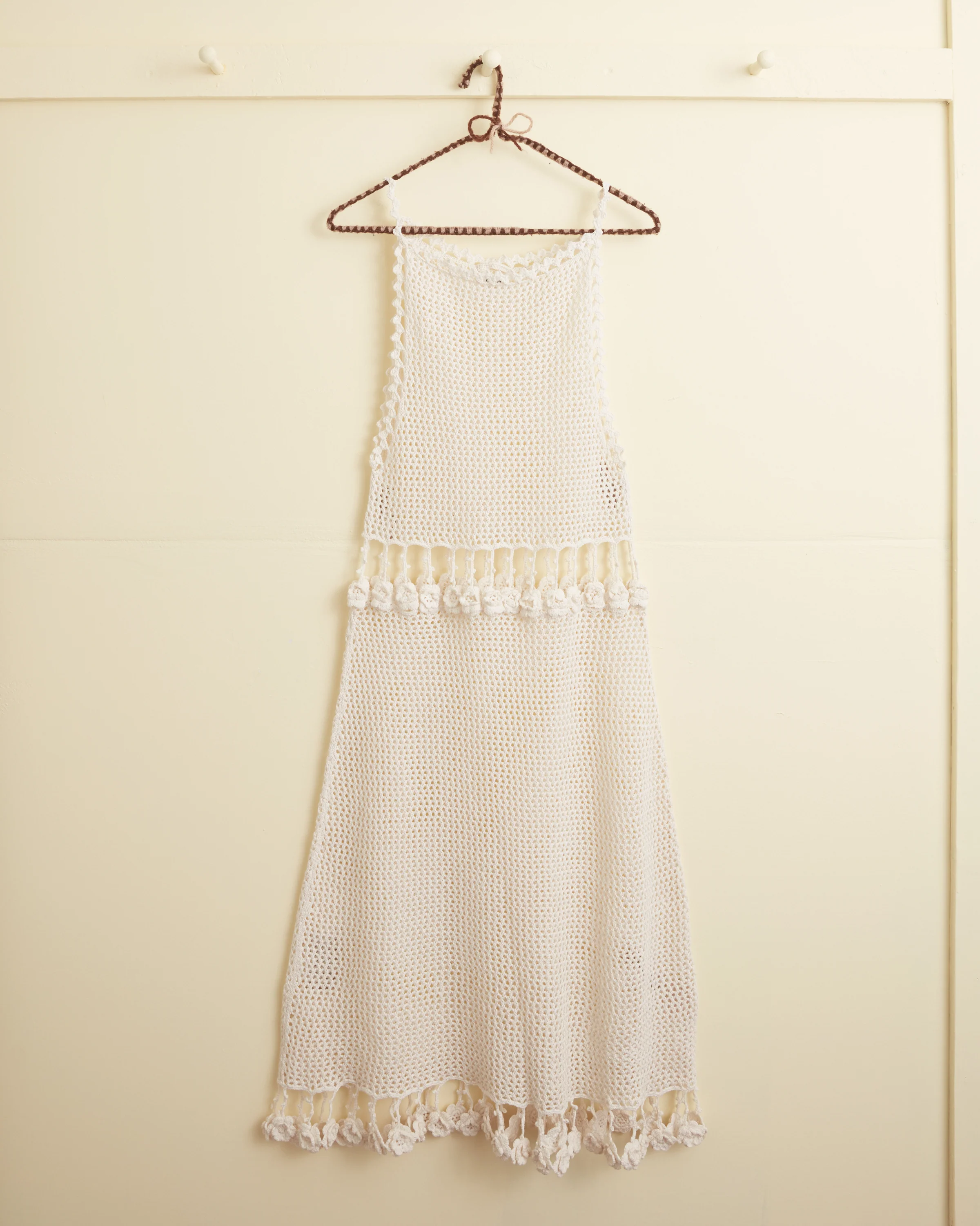 Posy Crochet Dress - Cream - Image 4