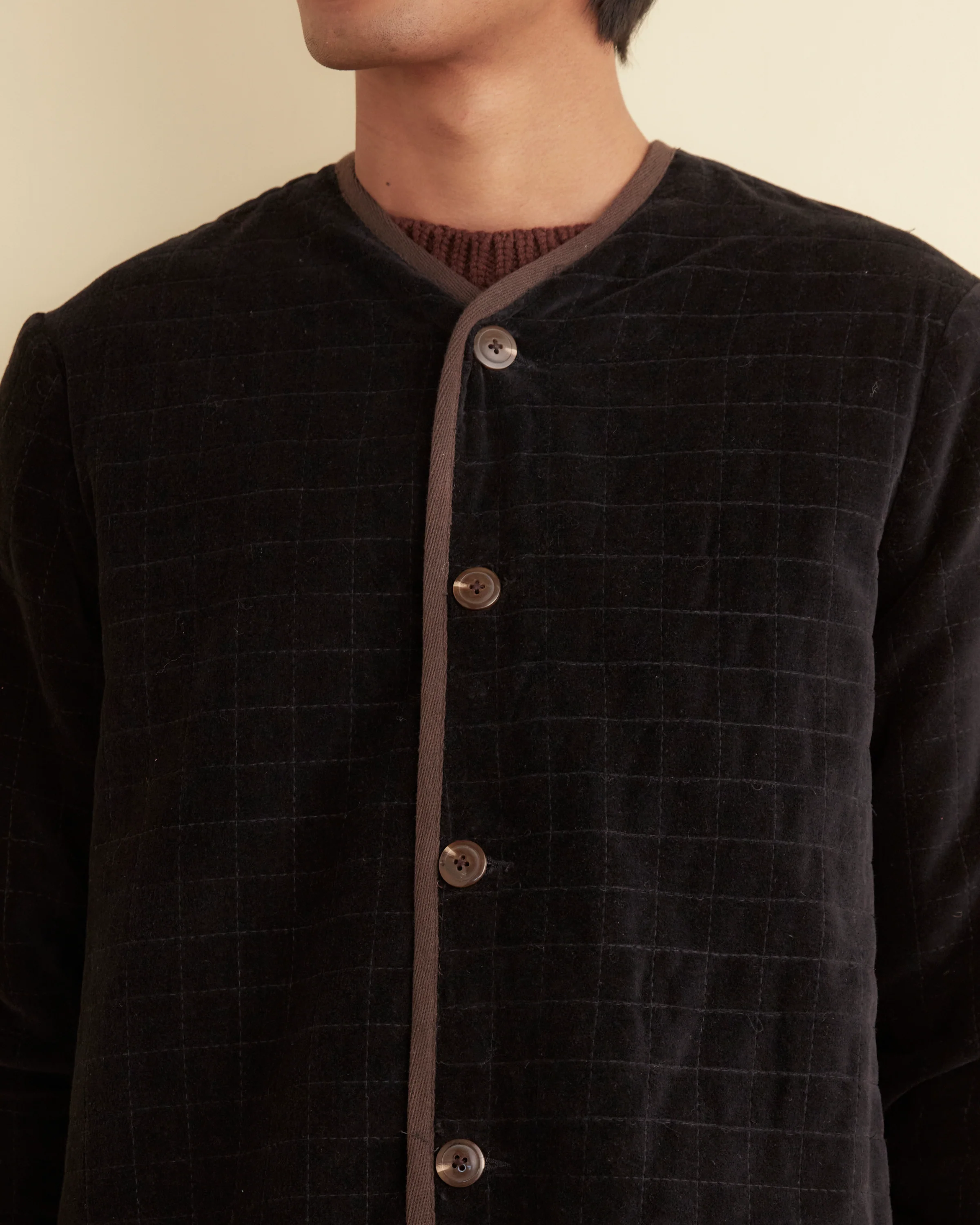 Quilted Velvet Liner Coat - Image 3