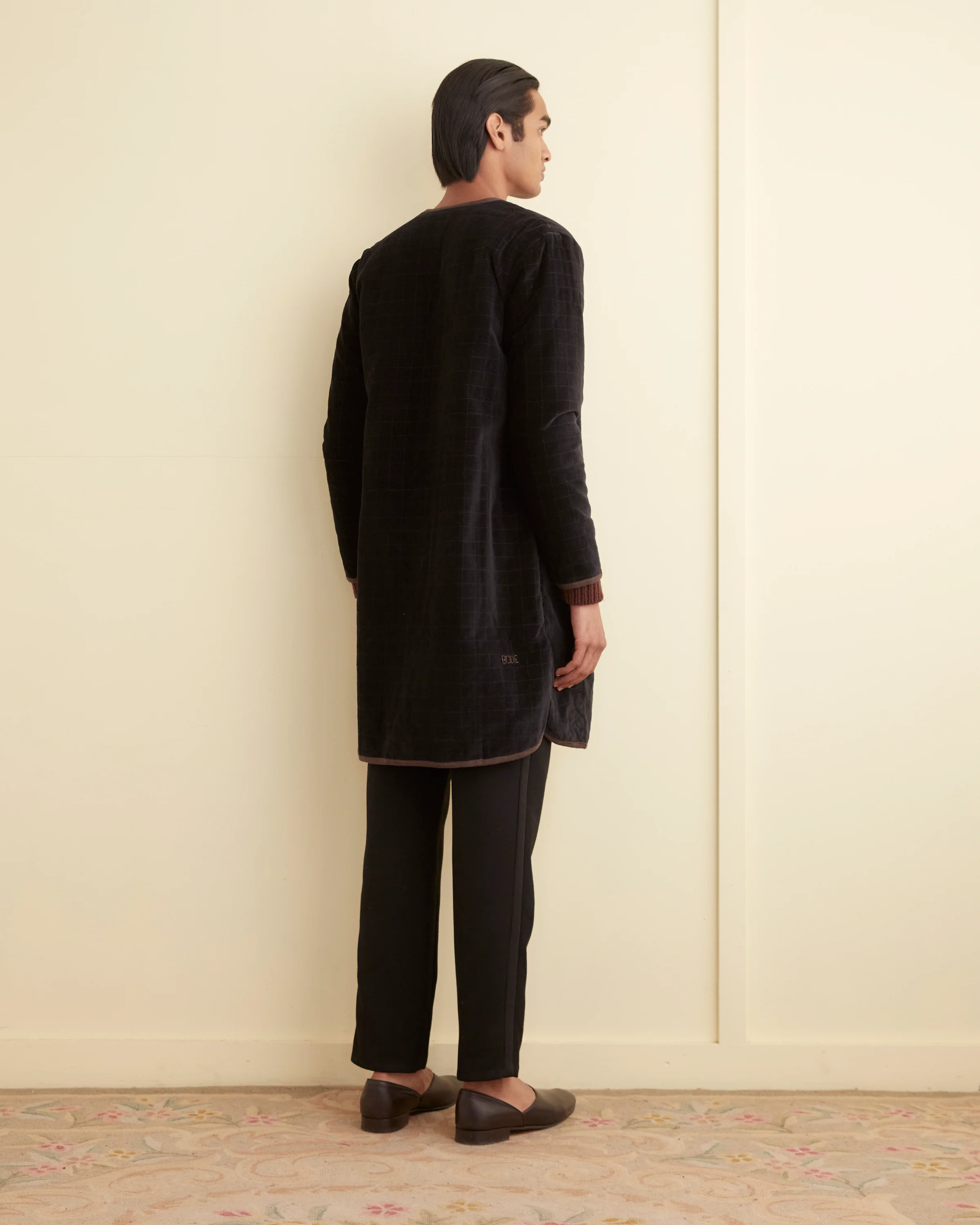 Quilted Velvet Liner Coat - Image 4