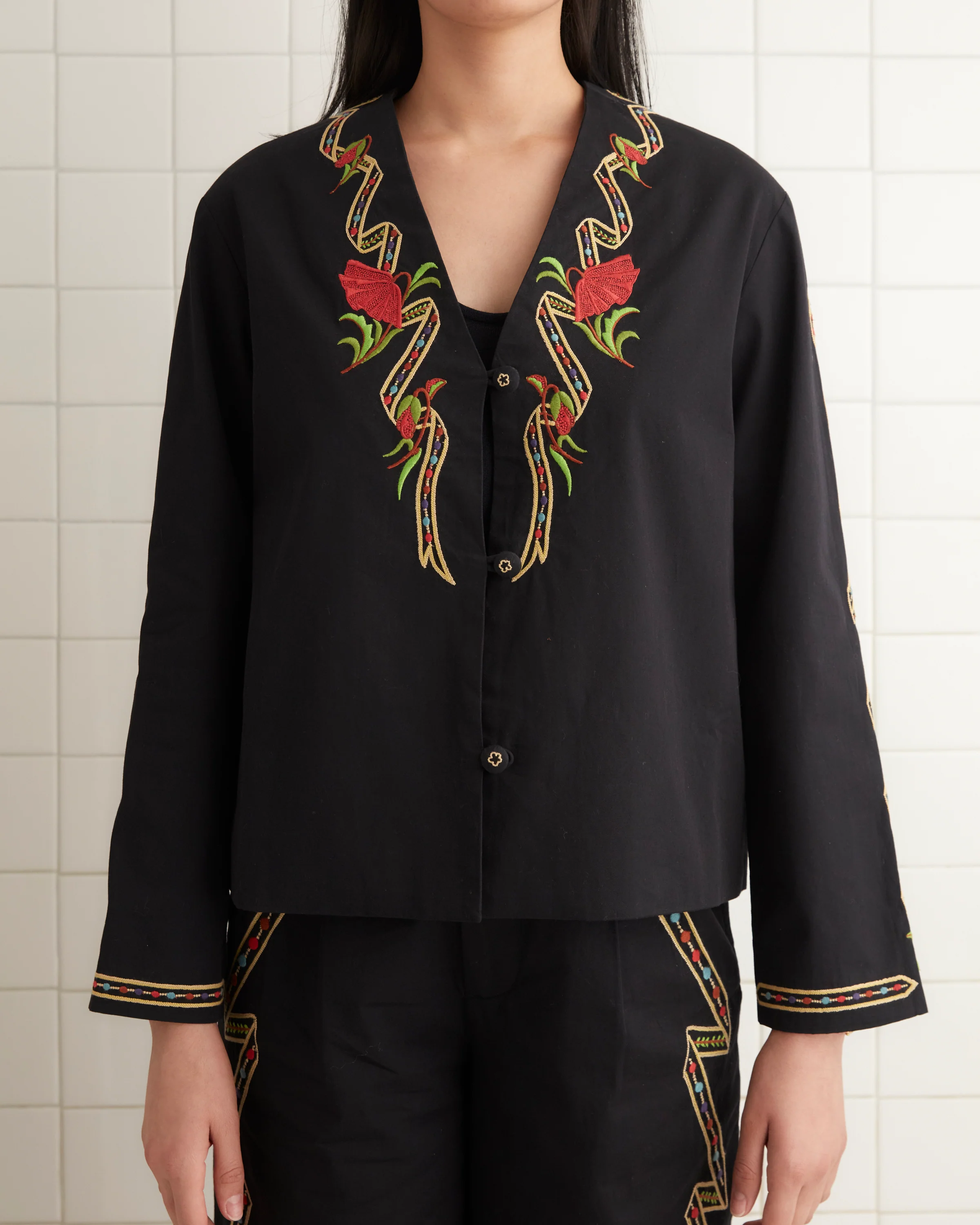 Ribboned Hollyhock Jacket - Image 2