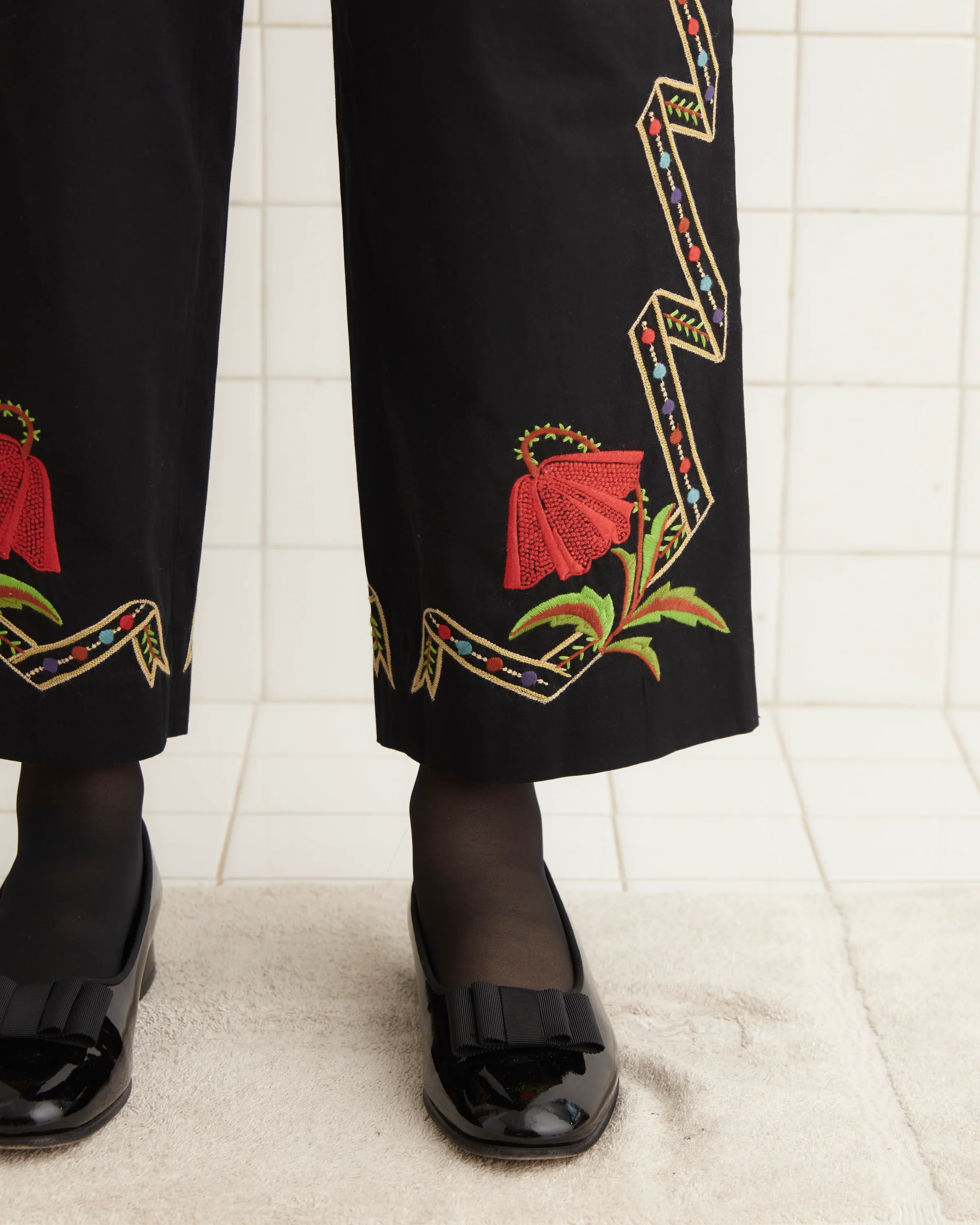 Ribboned Hollyhock Trousers - Image 2