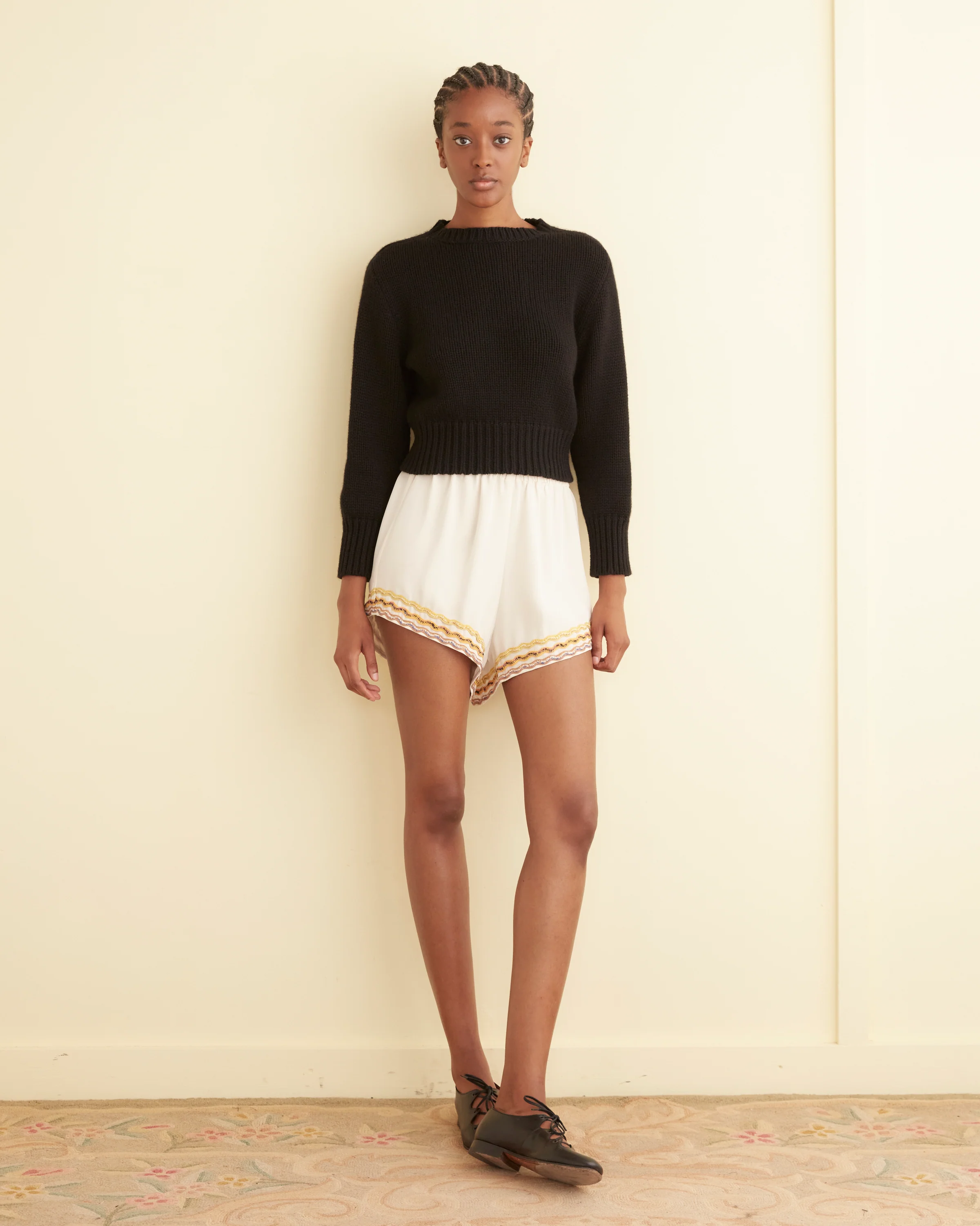 Rickrack Hem Tap Shorts - Image 2