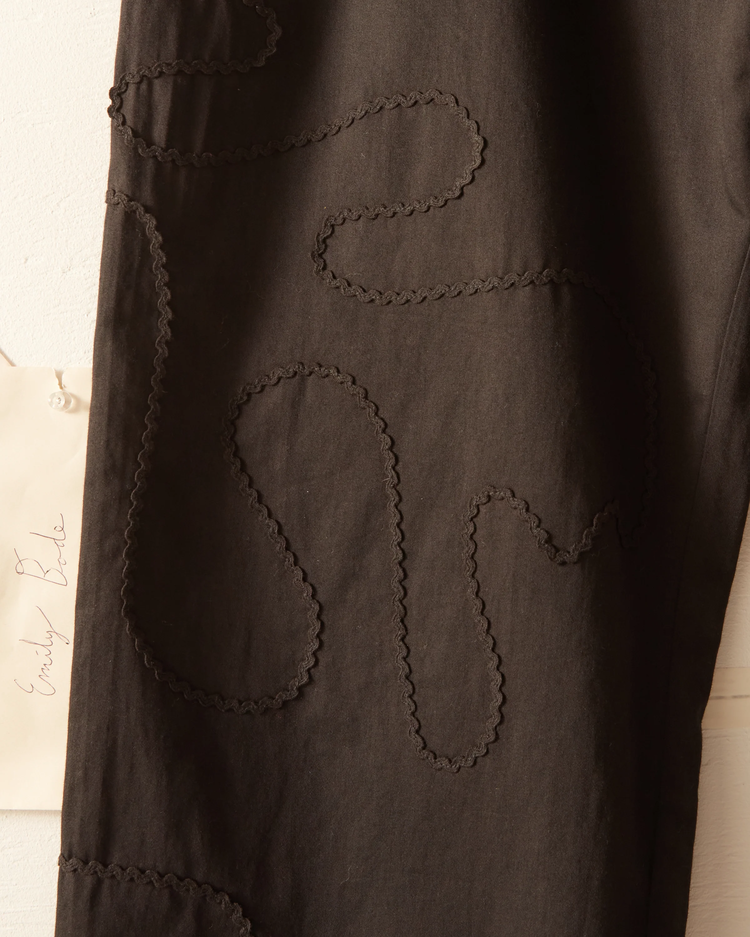 Rickrack Pajama Pants - Black - Image 4