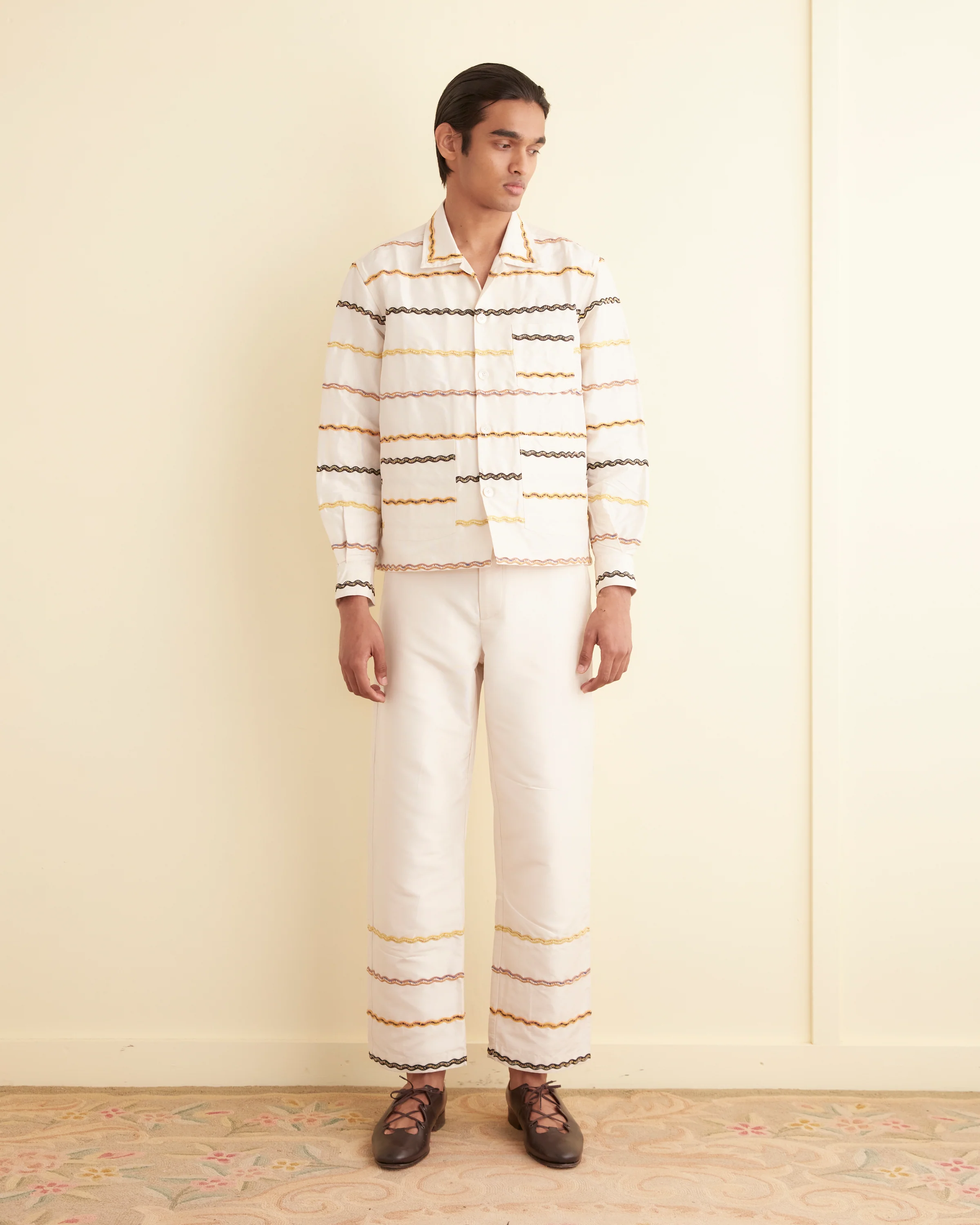 Rickrack Stripe Long Sleeve Shirt - Image 2