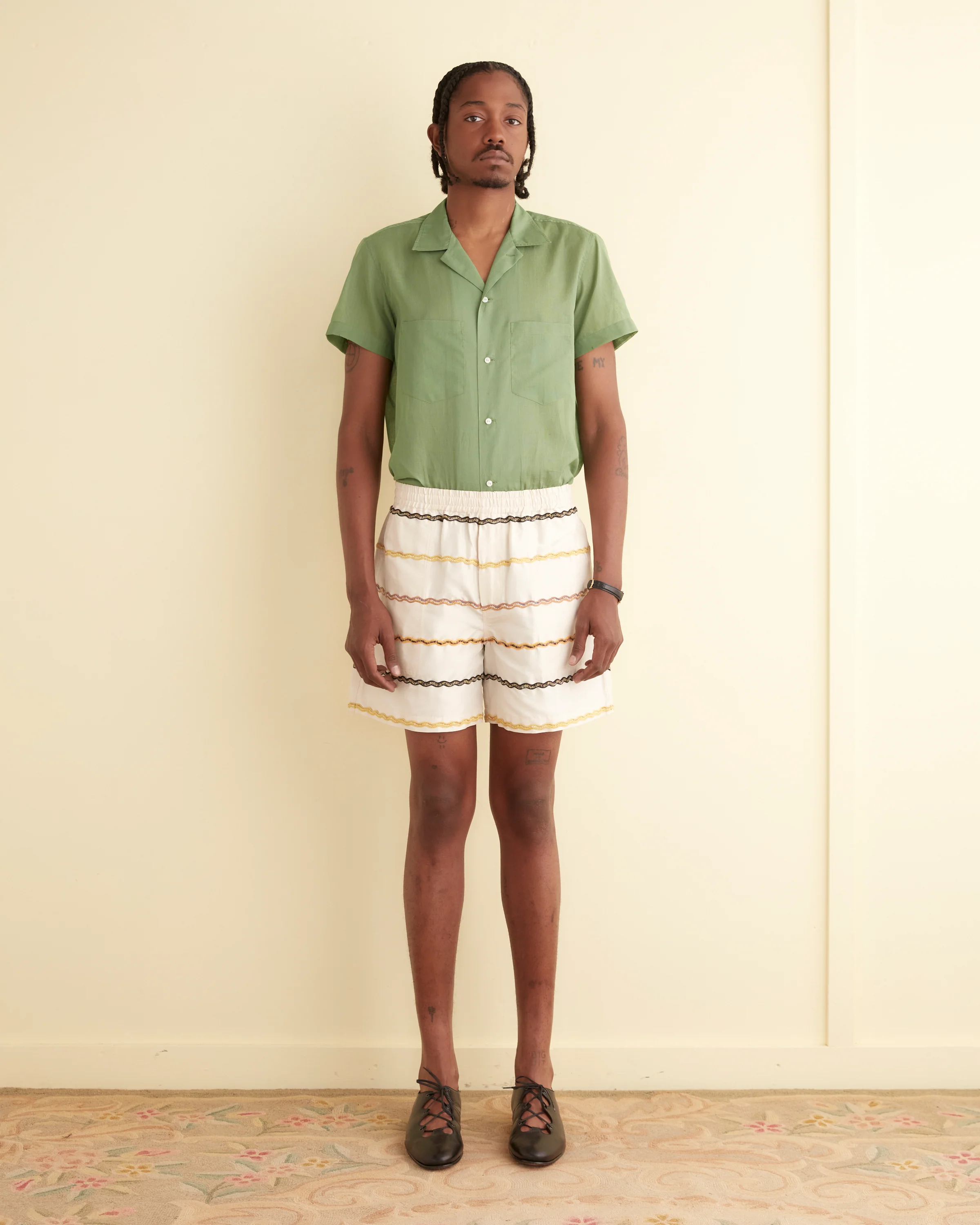 Rickrack Stripe Rugby Shorts - Image 2
