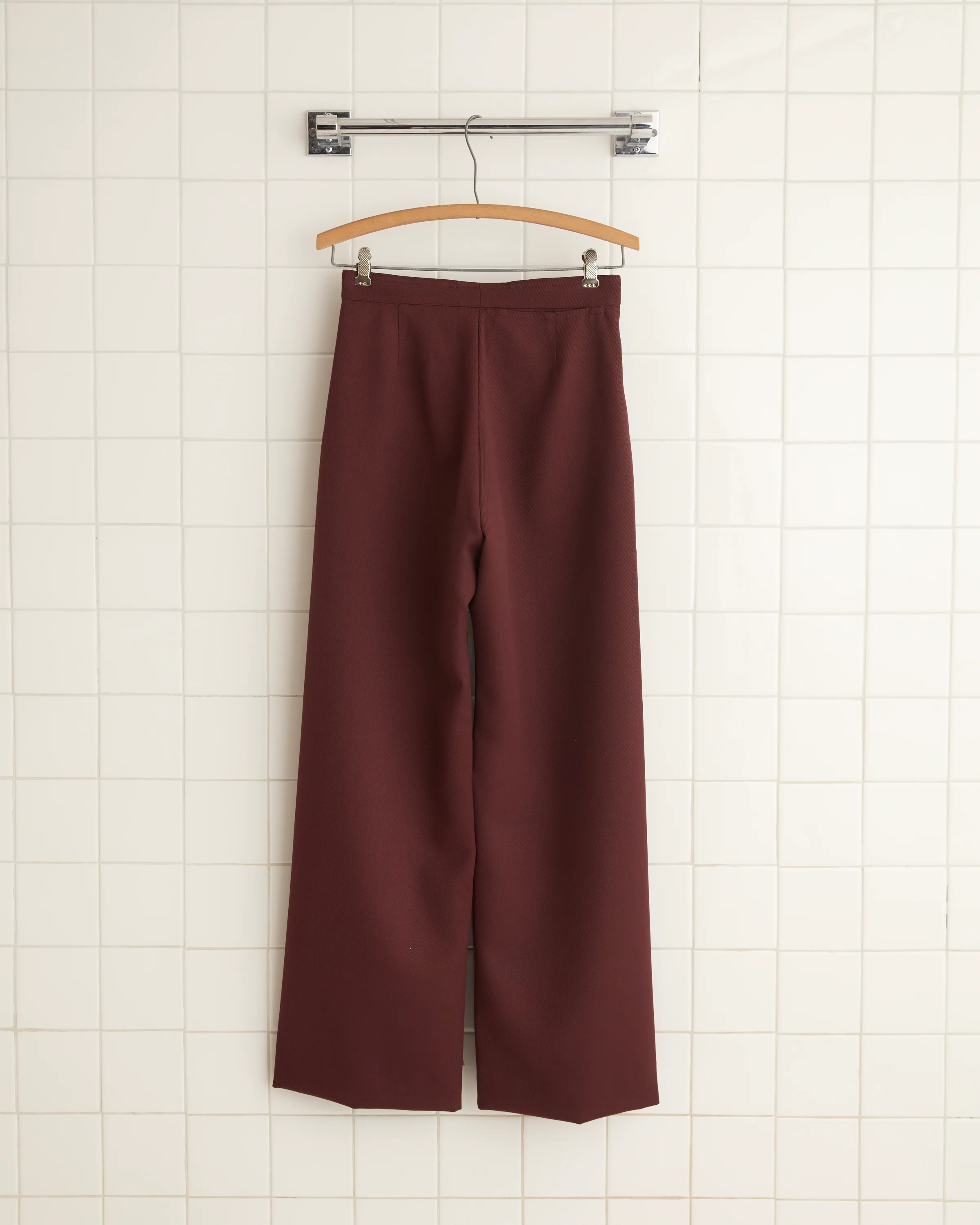 Riding Twill Sailor Trousers - Burgundy - Image 3