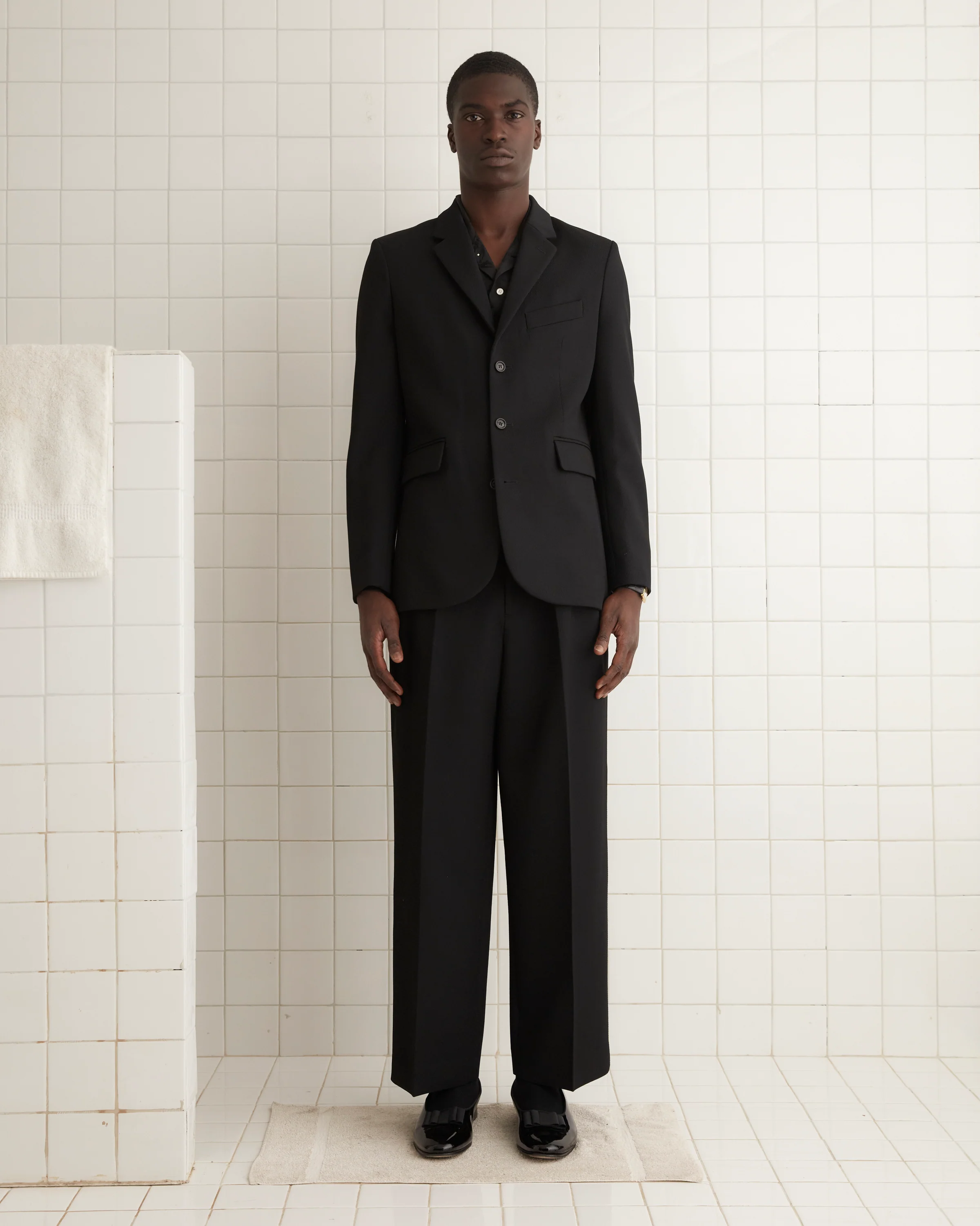 Riding Twill Suit Jacket - Black - Image 2