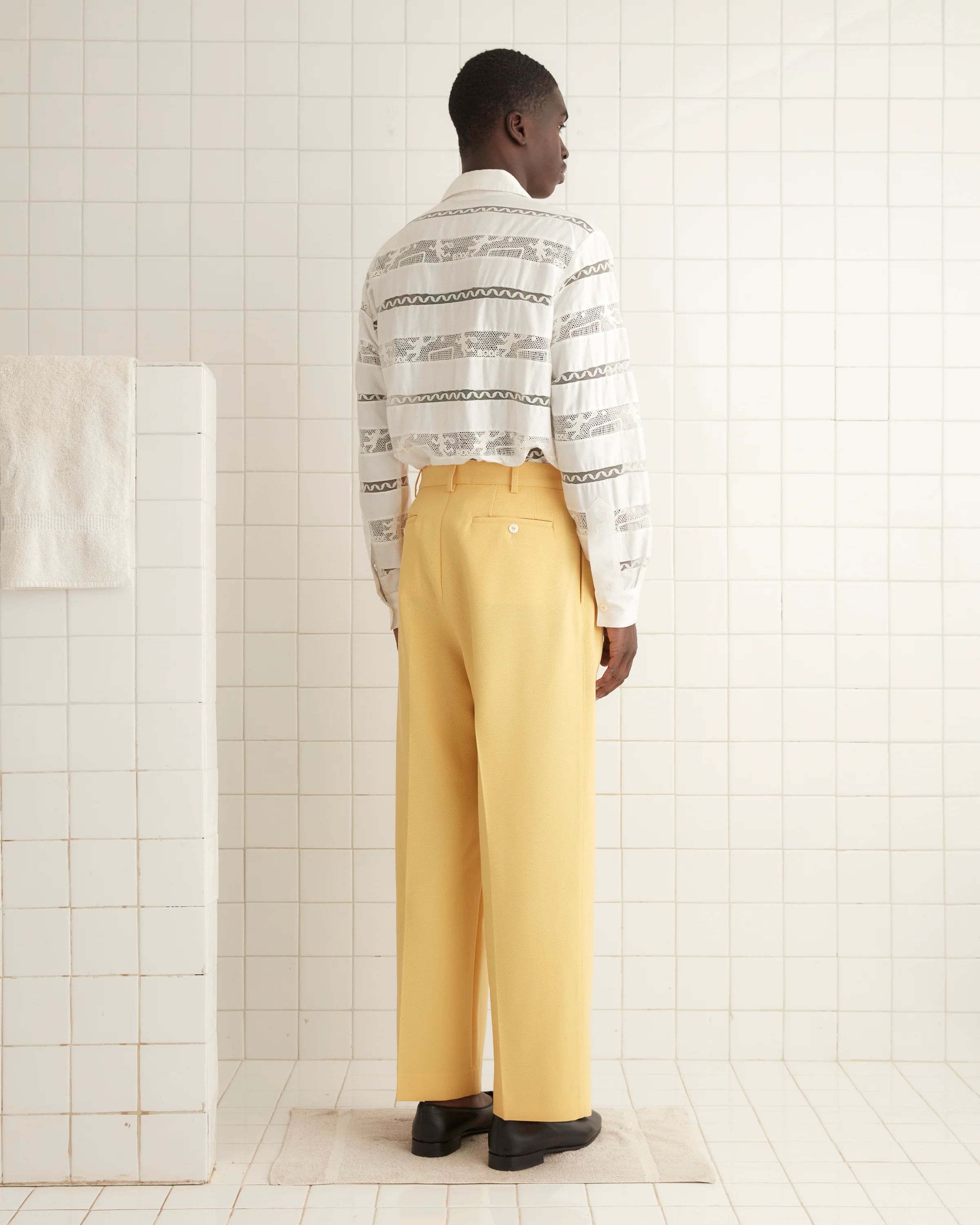 Riding Twill Trousers - Yellow - Image 3