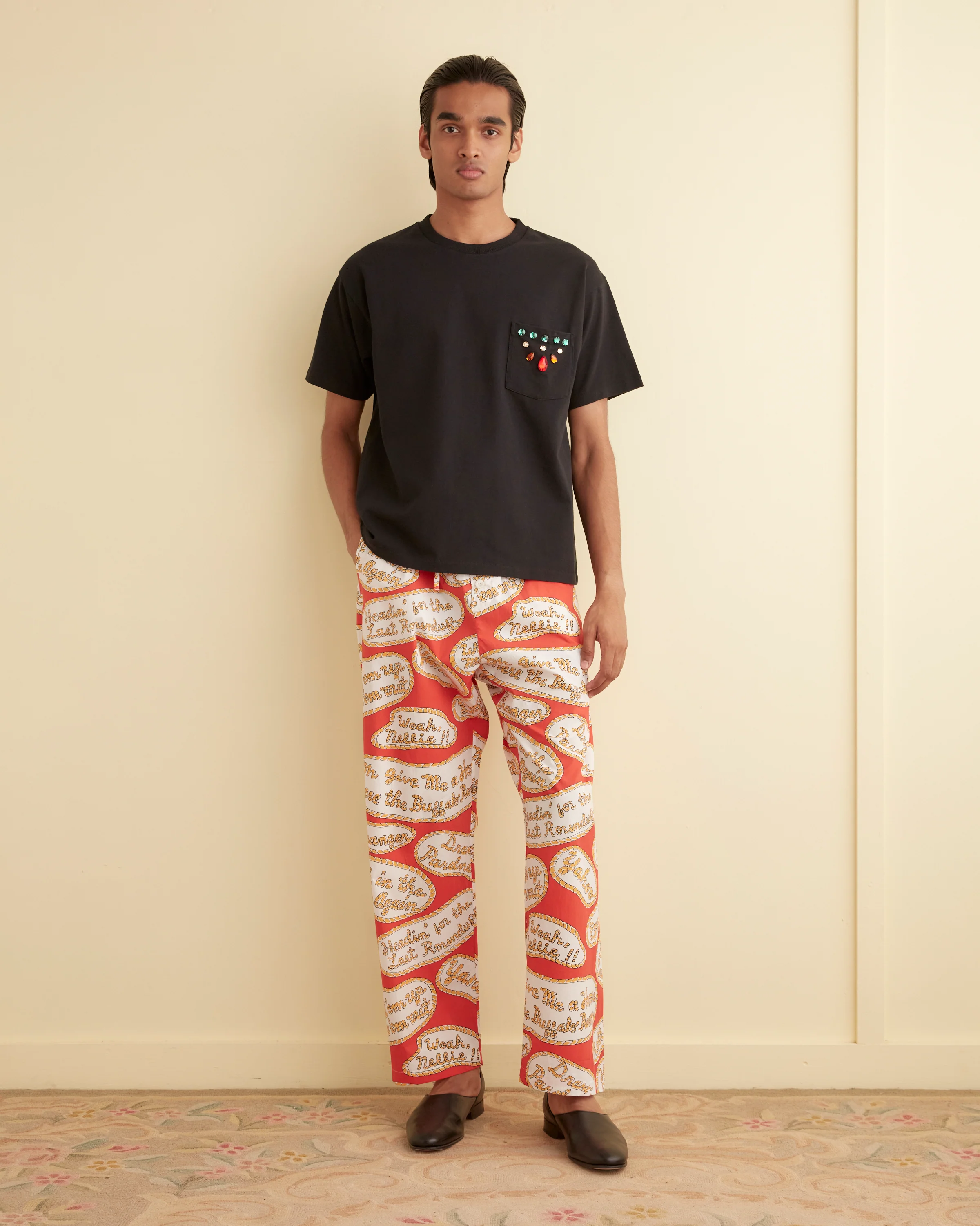 Rodeo Slogans Pajama Pants