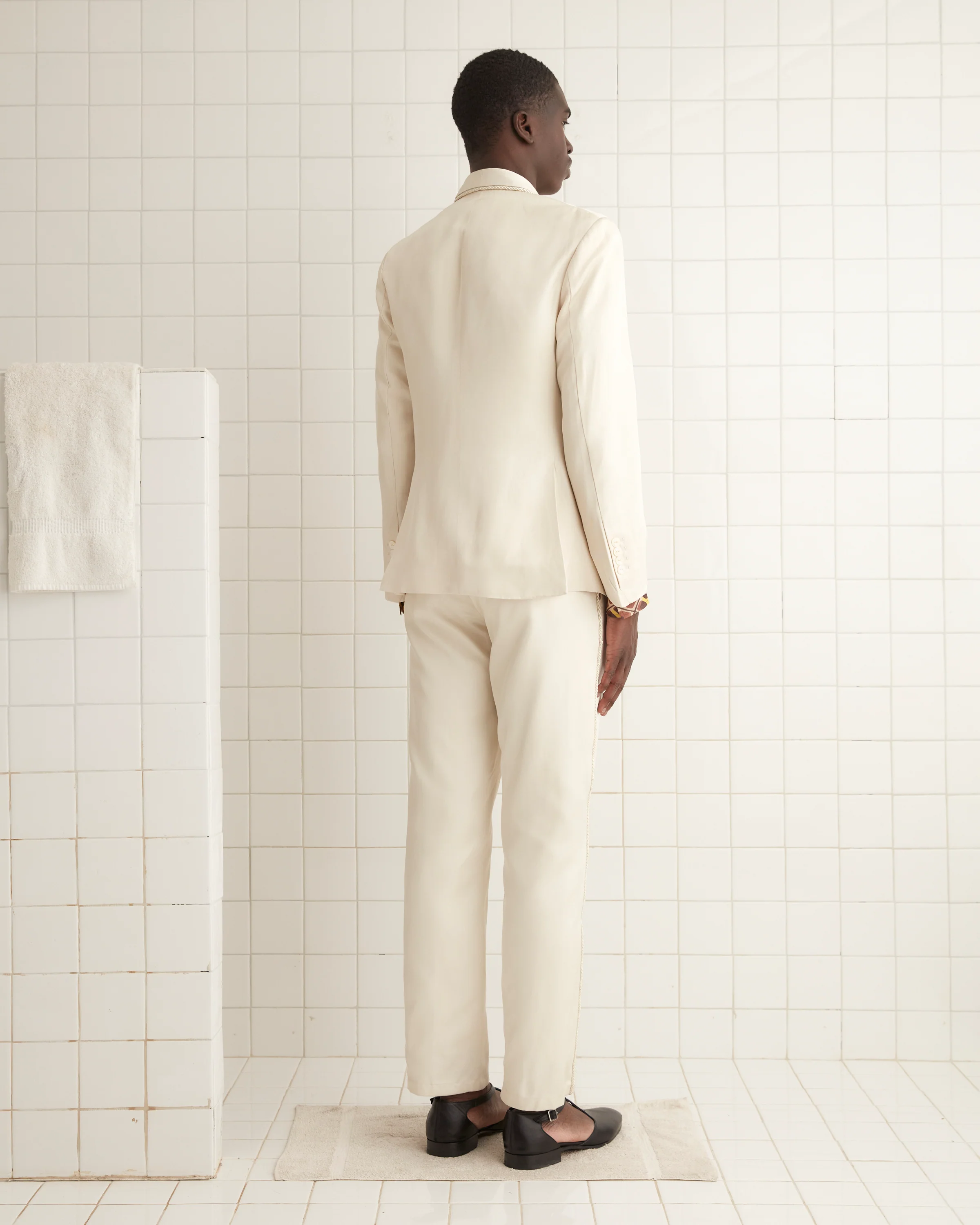 Roping Shawl Collar Tuxedo Jacket - Image 3