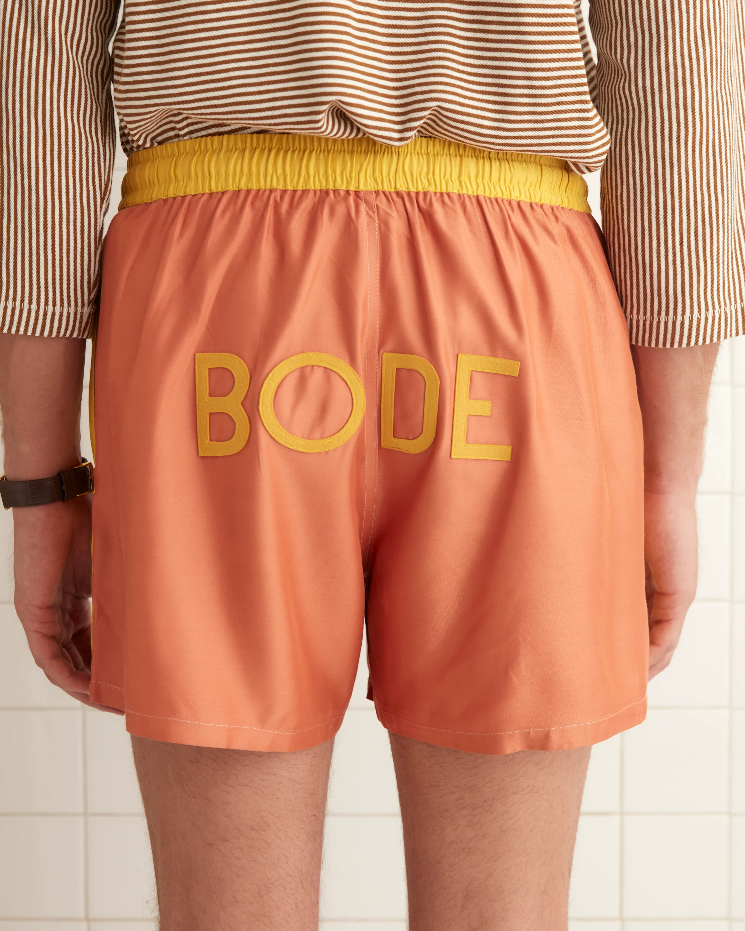 Satin Field Shorts - Orange - Image 2