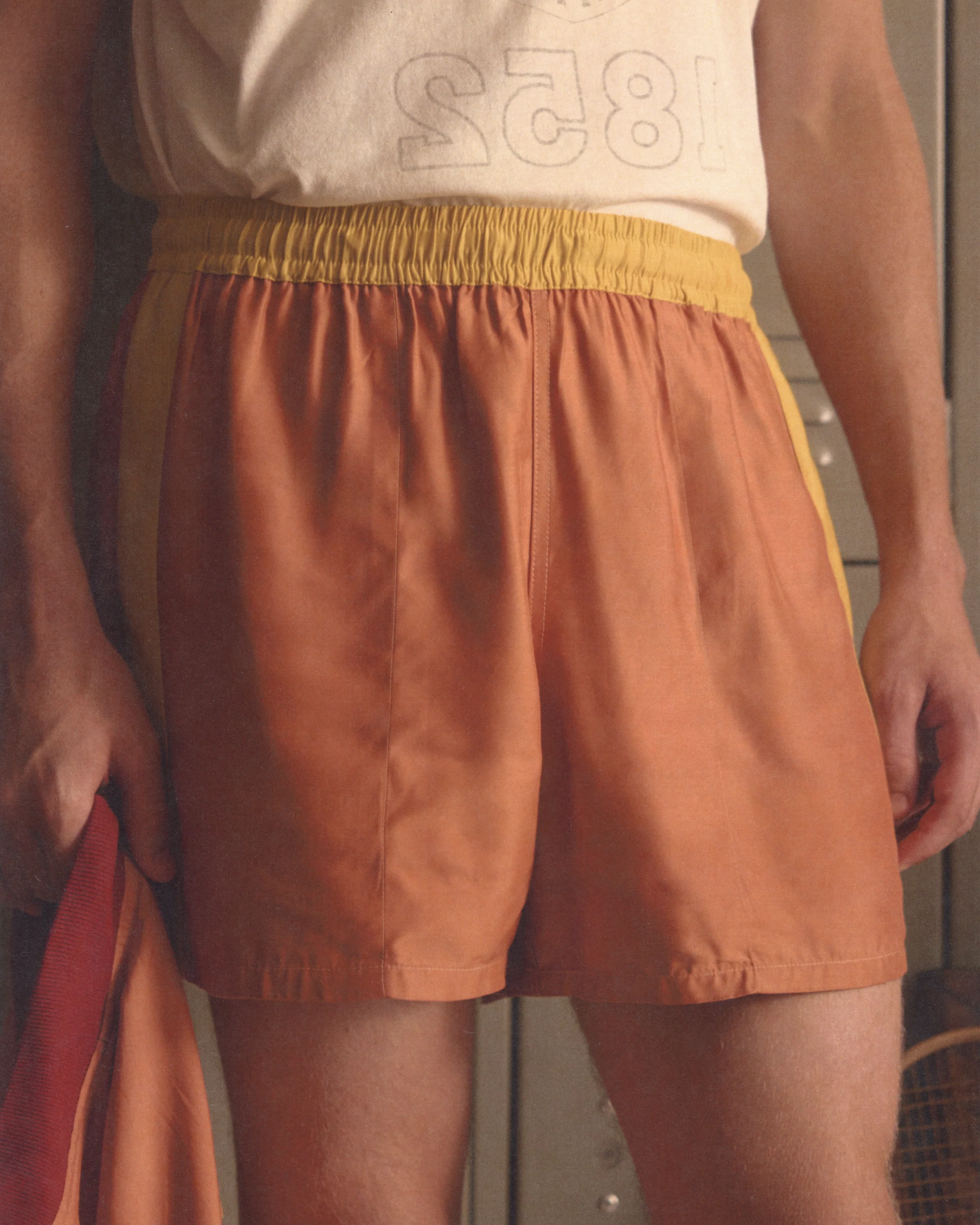 Satin Field Shorts - Orange - Image 4