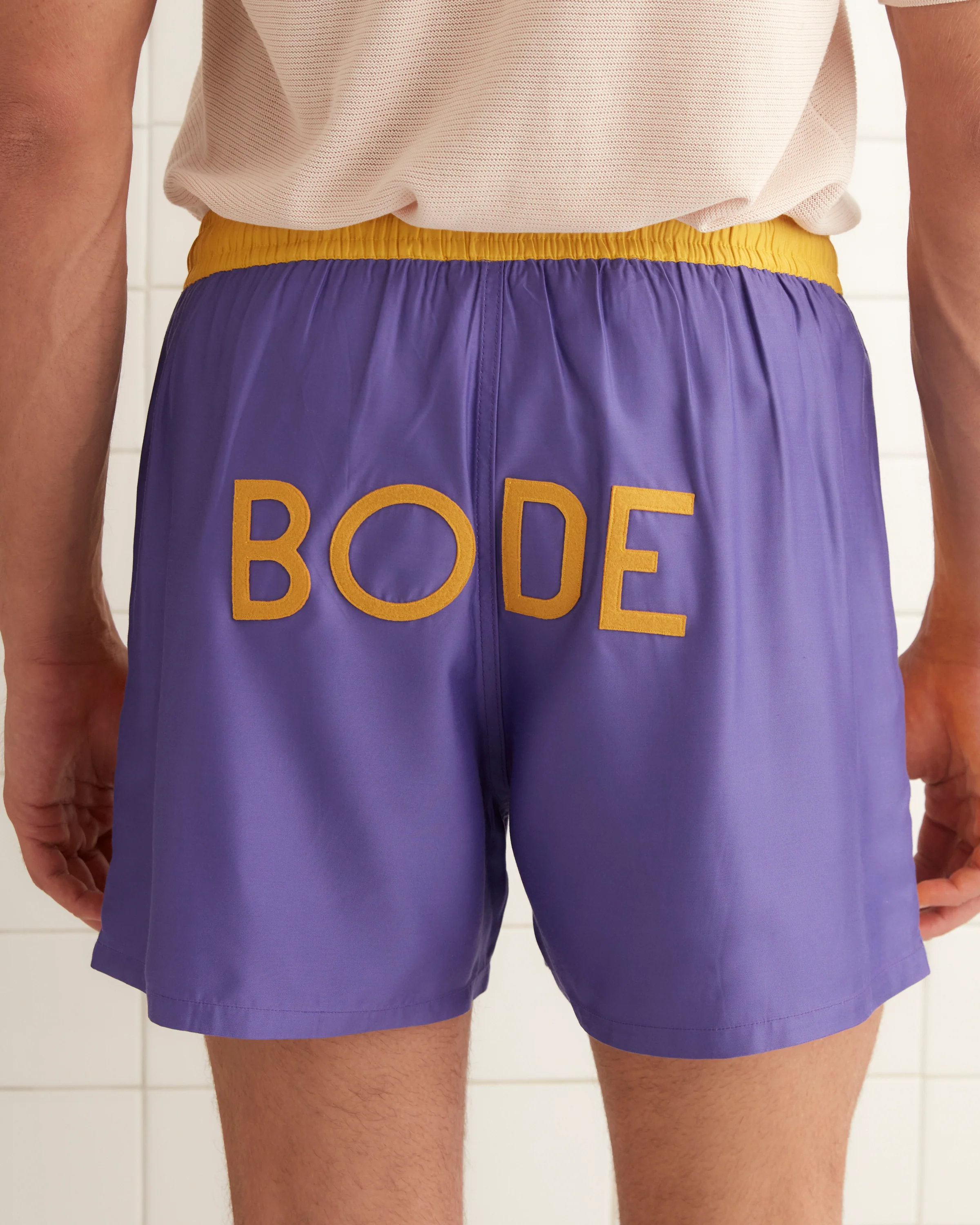 Satin Field Shorts - Purple
