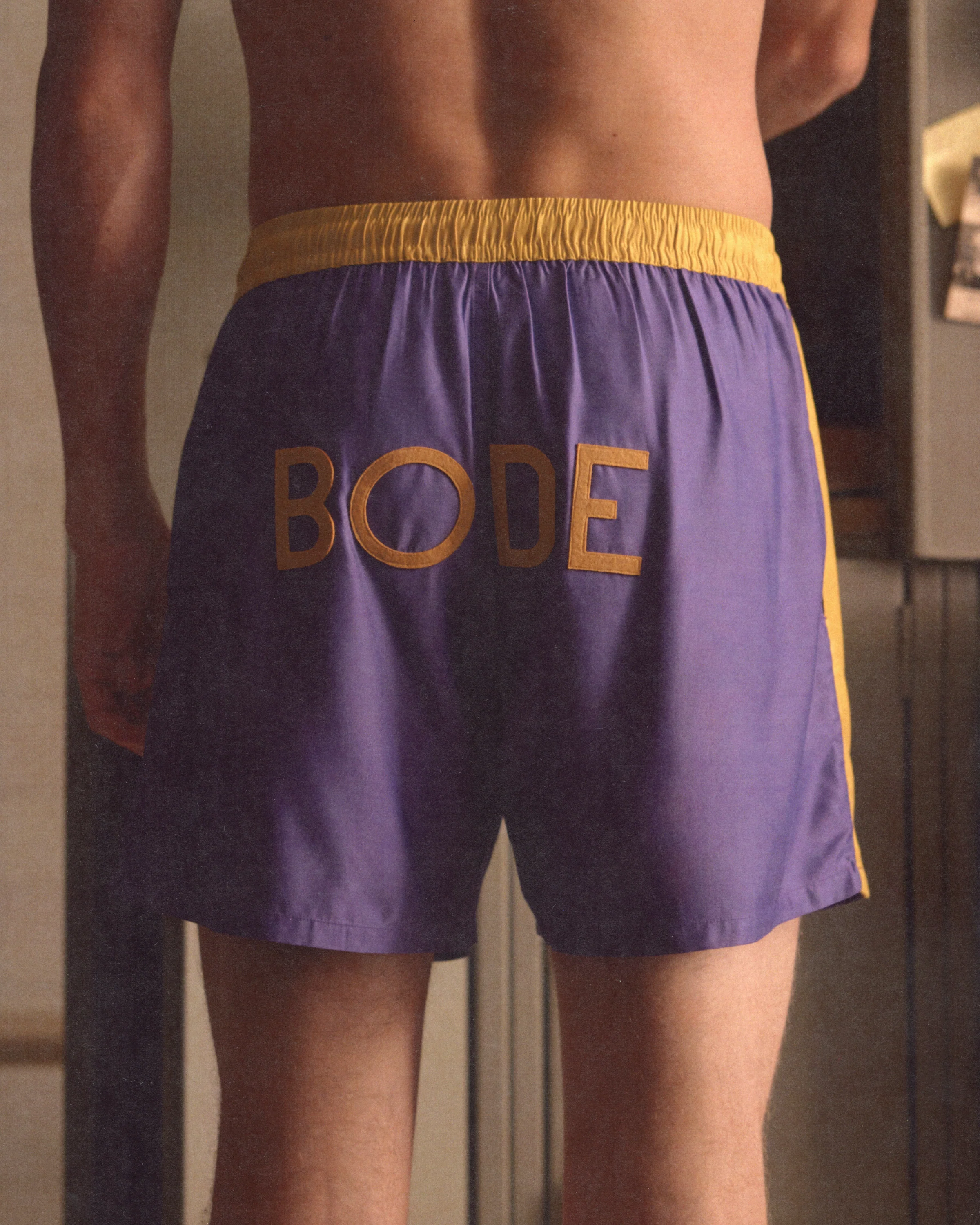 Satin Field Shorts - Purple - Image 5