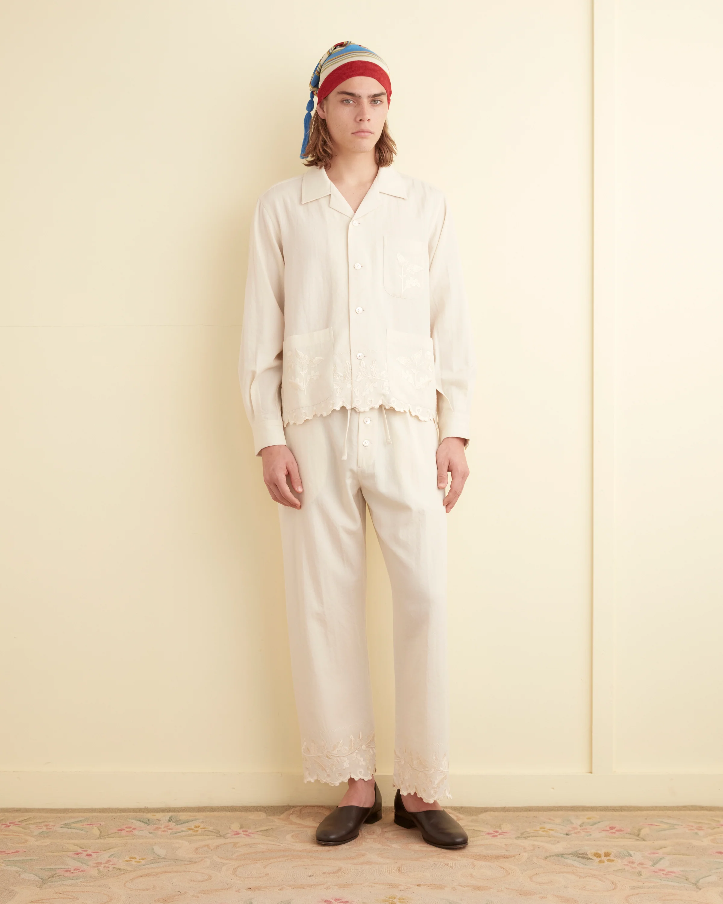 Scalloped Acorn Pajama Pants - Image 2