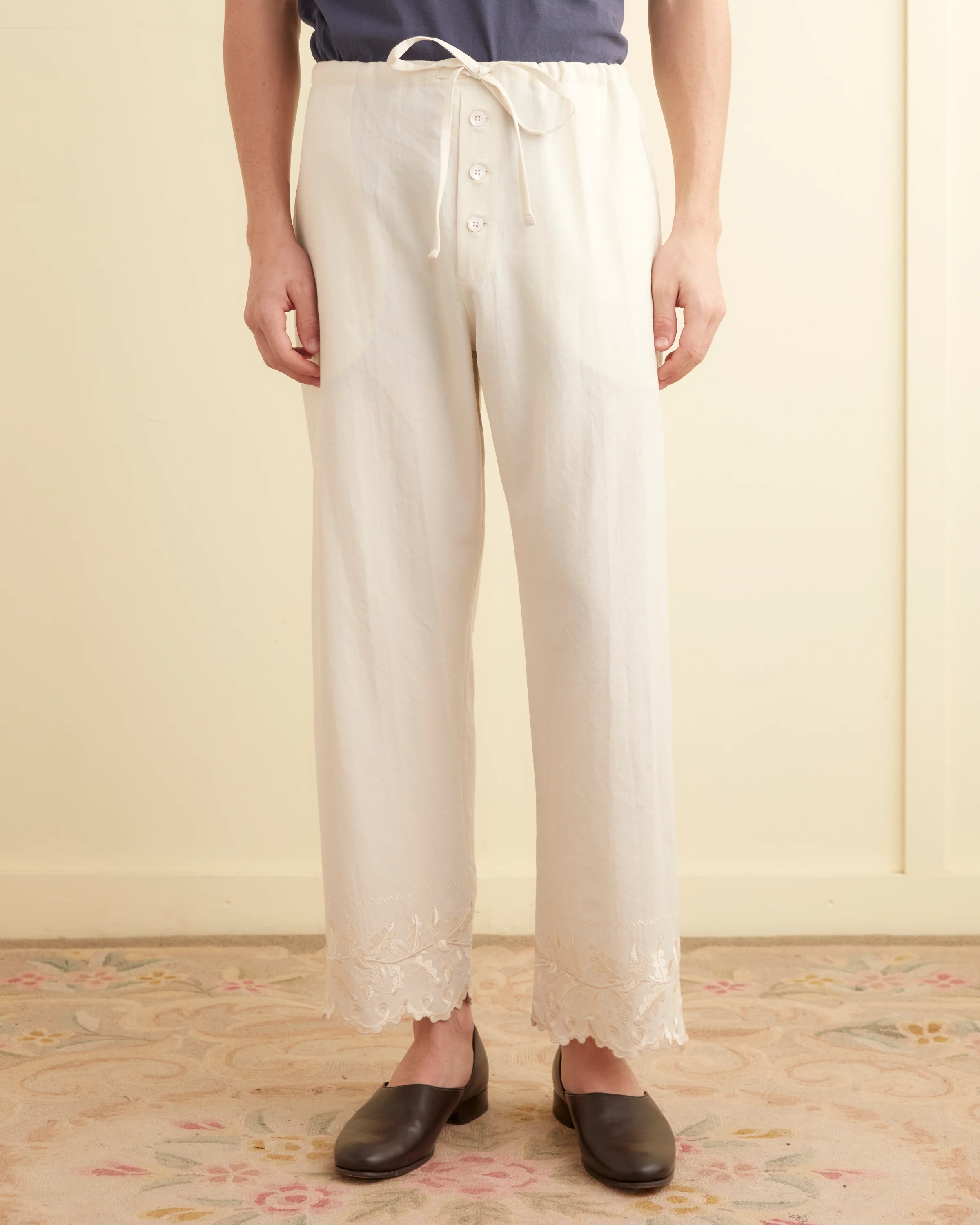Scalloped Acorn Pajama Pants - Image 3