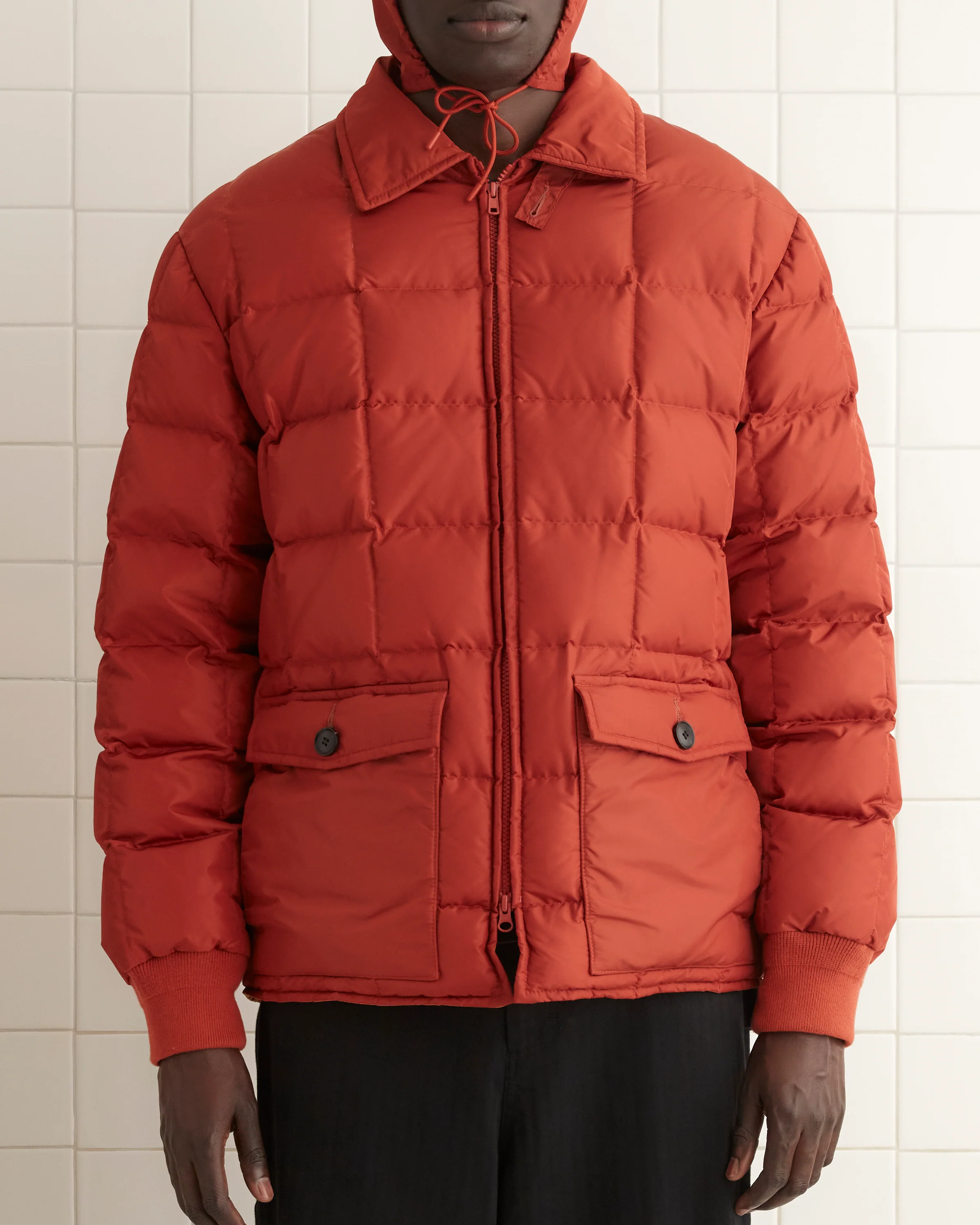Seattle Puffer Jacket - Brick - Image 2
