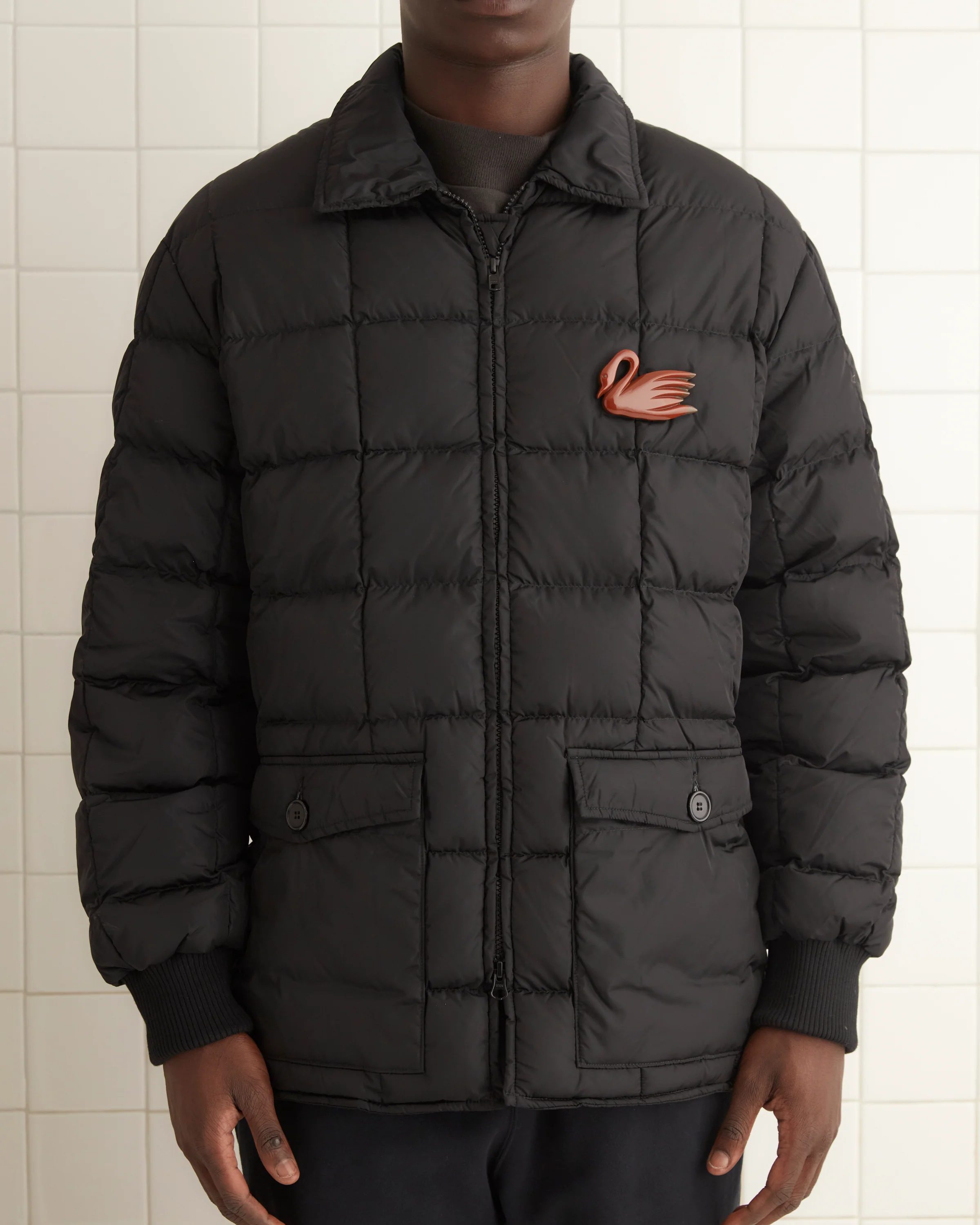 Seattle Puffer Jacket - Black - Image 2