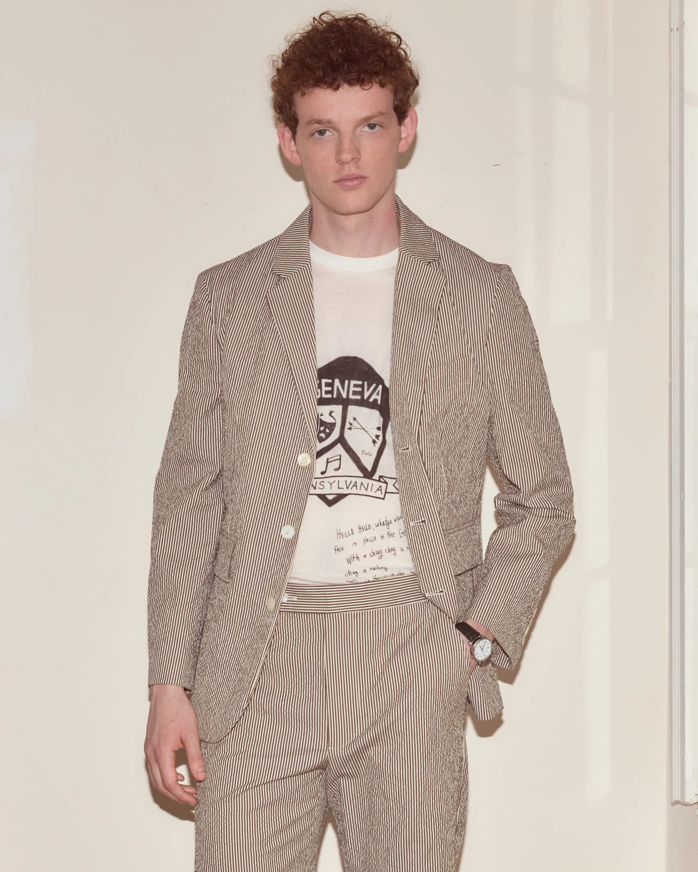 Seersucker Cafe Stripe Suit Jacket - Image 2