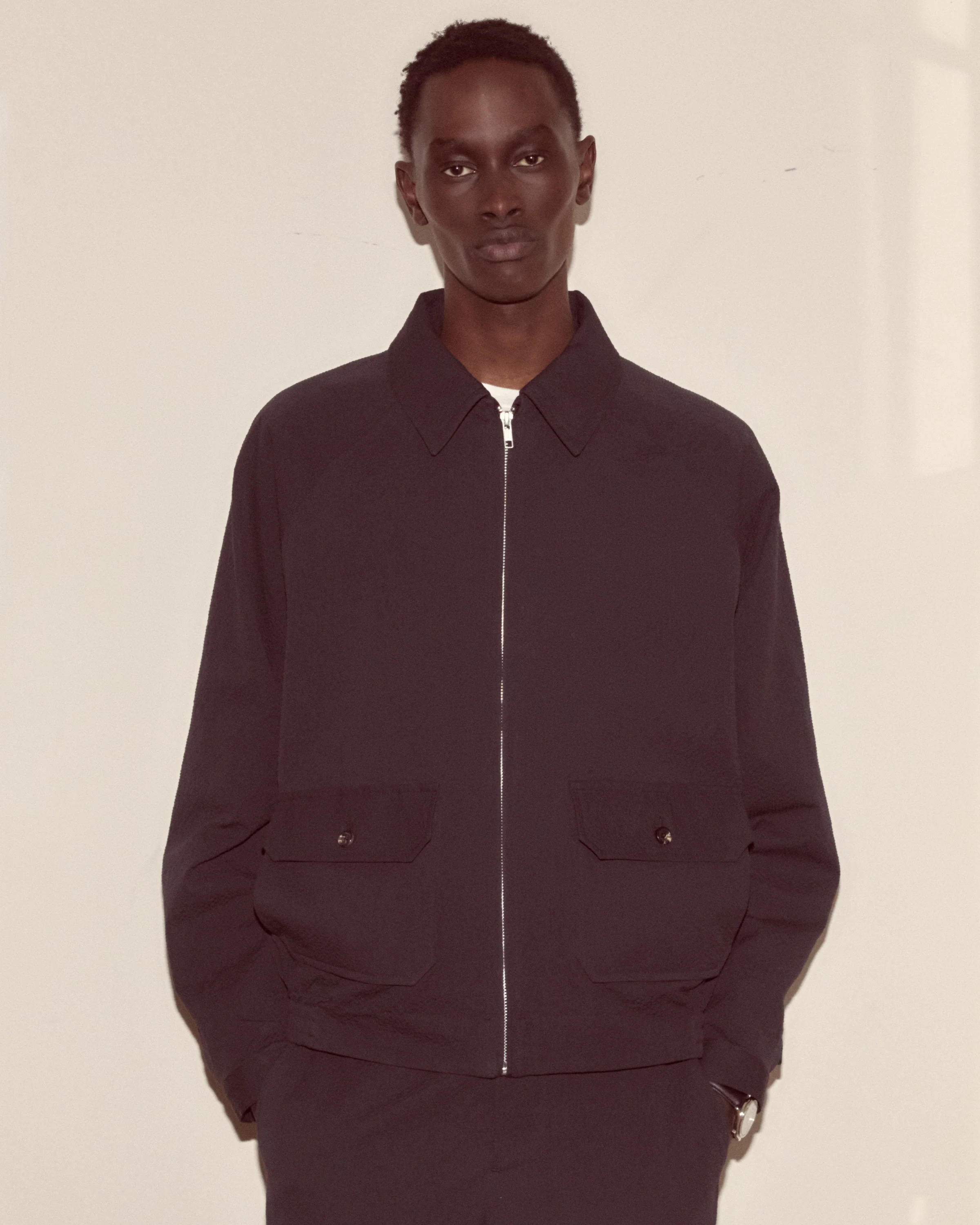 Seersucker Coach's Jacket