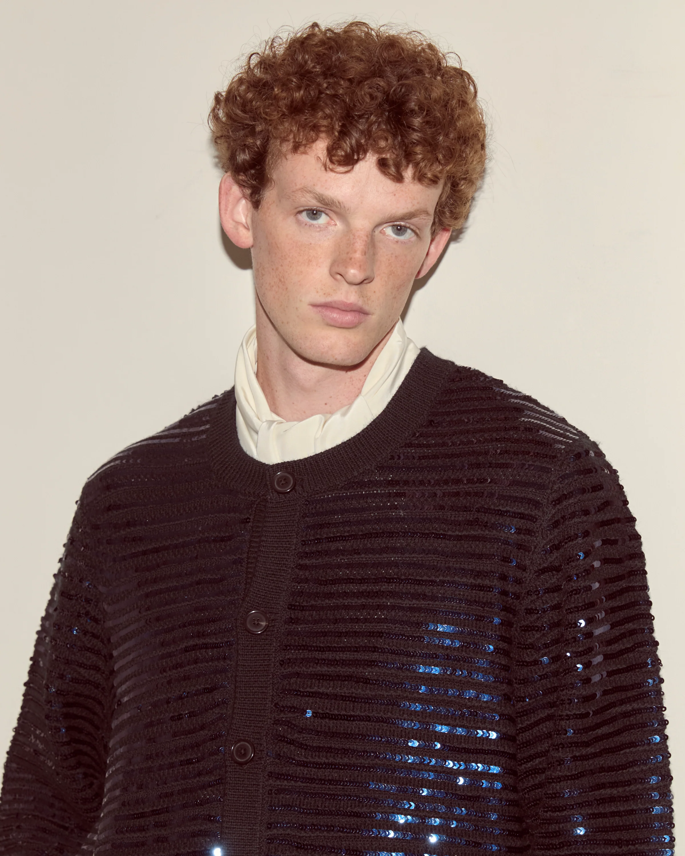 Sequin Spotlight Cardigan - Black