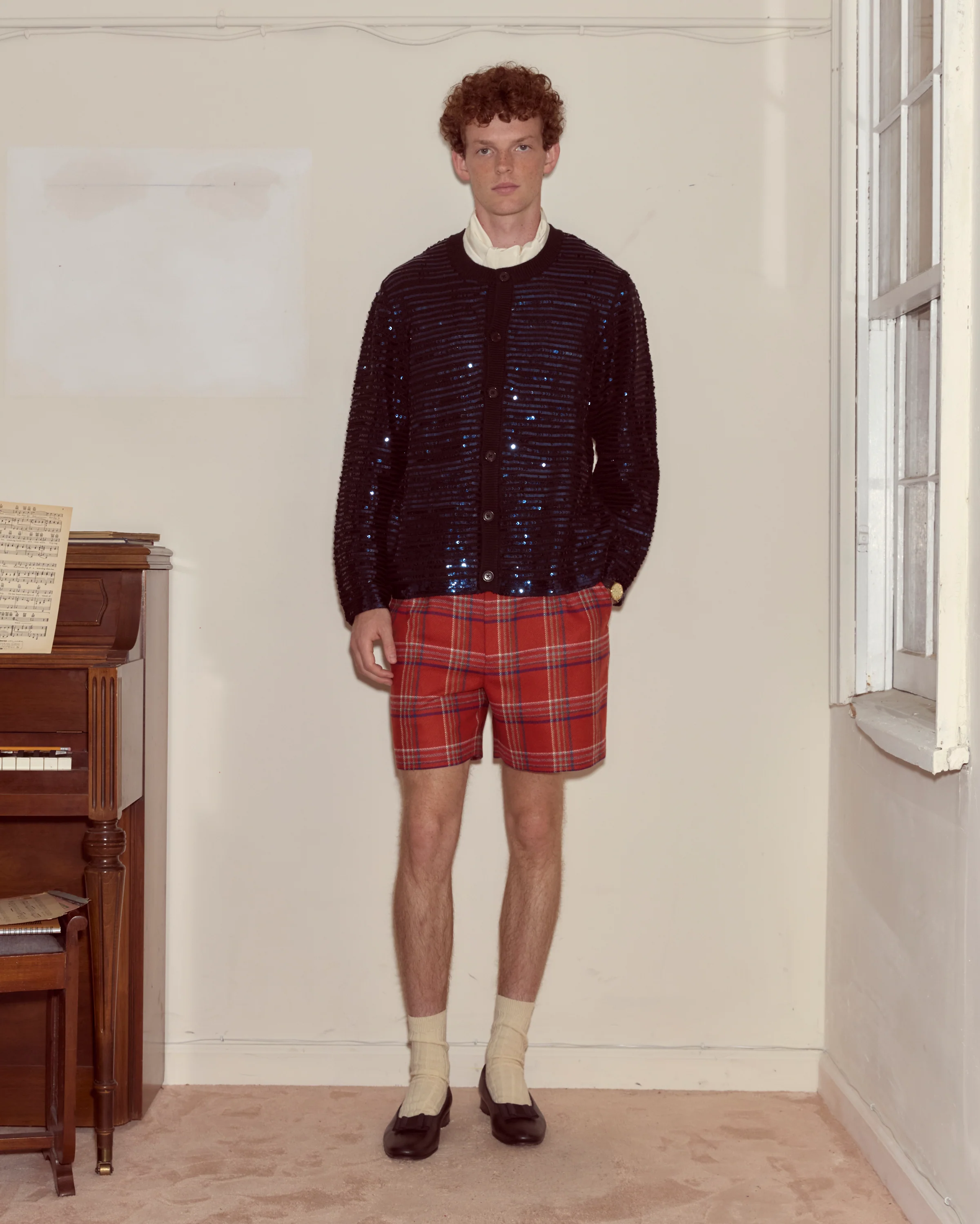 Sequin Spotlight Cardigan - Black - Image 3