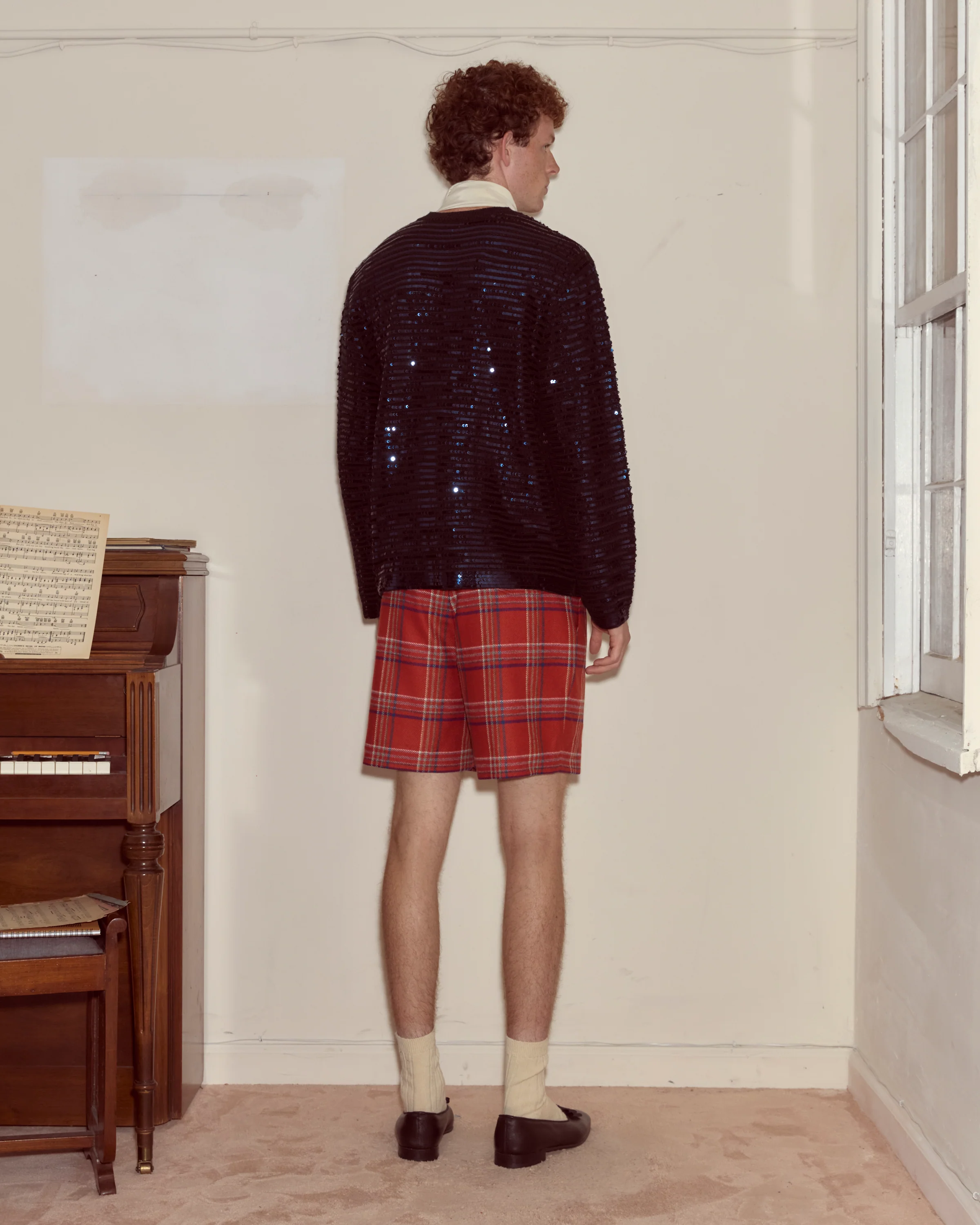 Sequin Spotlight Cardigan - Black - Image 4