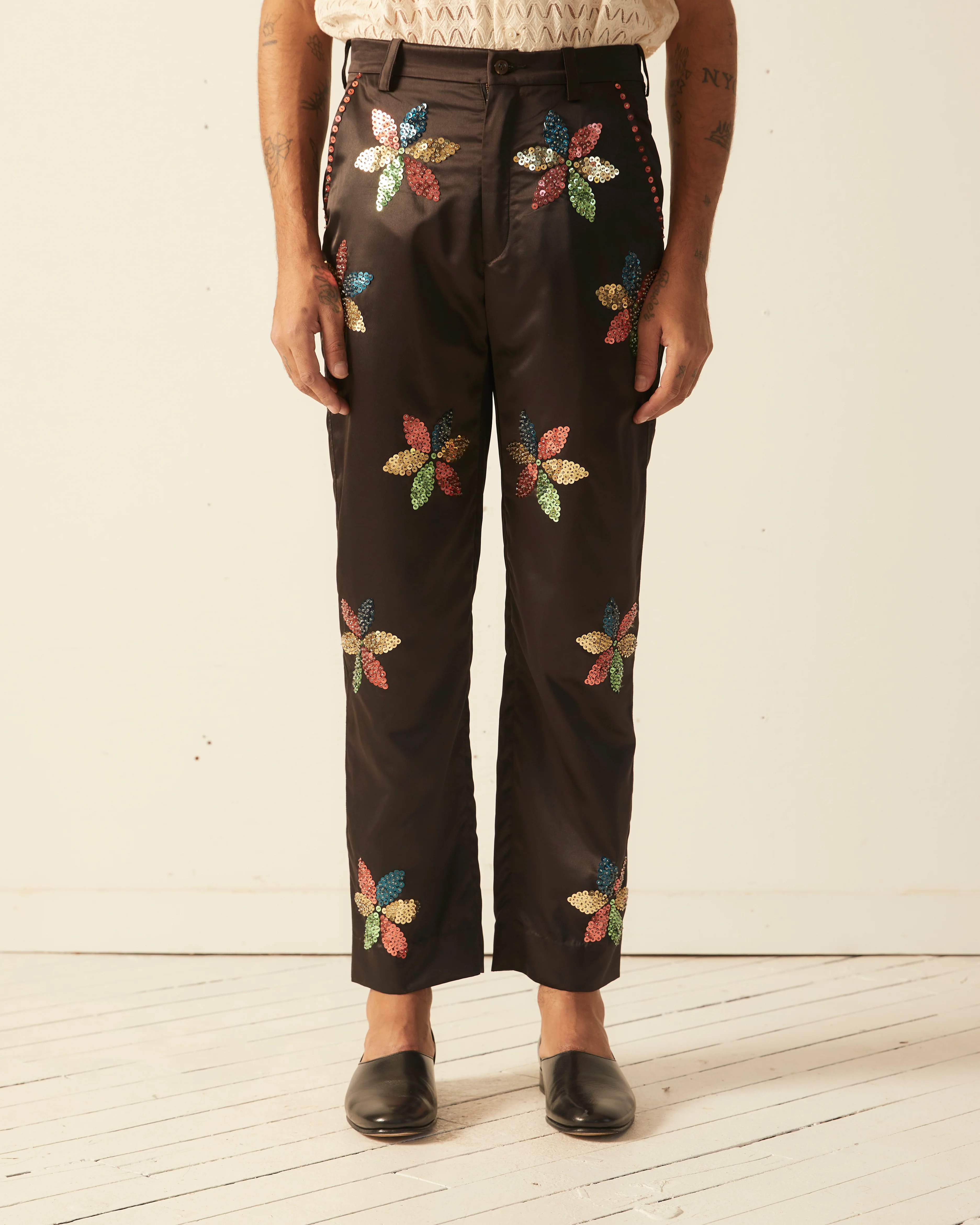 Sequined Pinwheel Trousers - Image 3