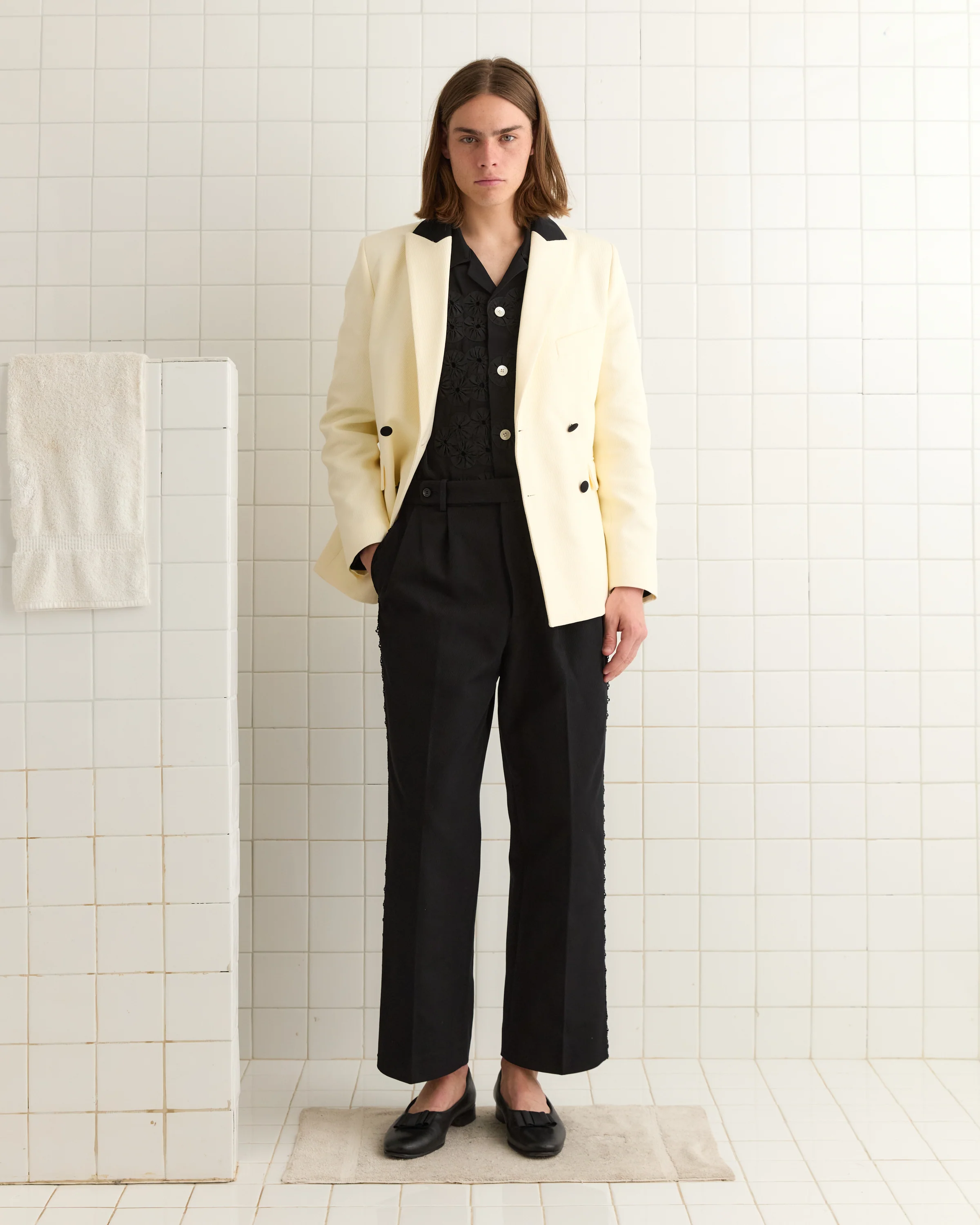 Seymour Suiting Trousers - Black - Image 2