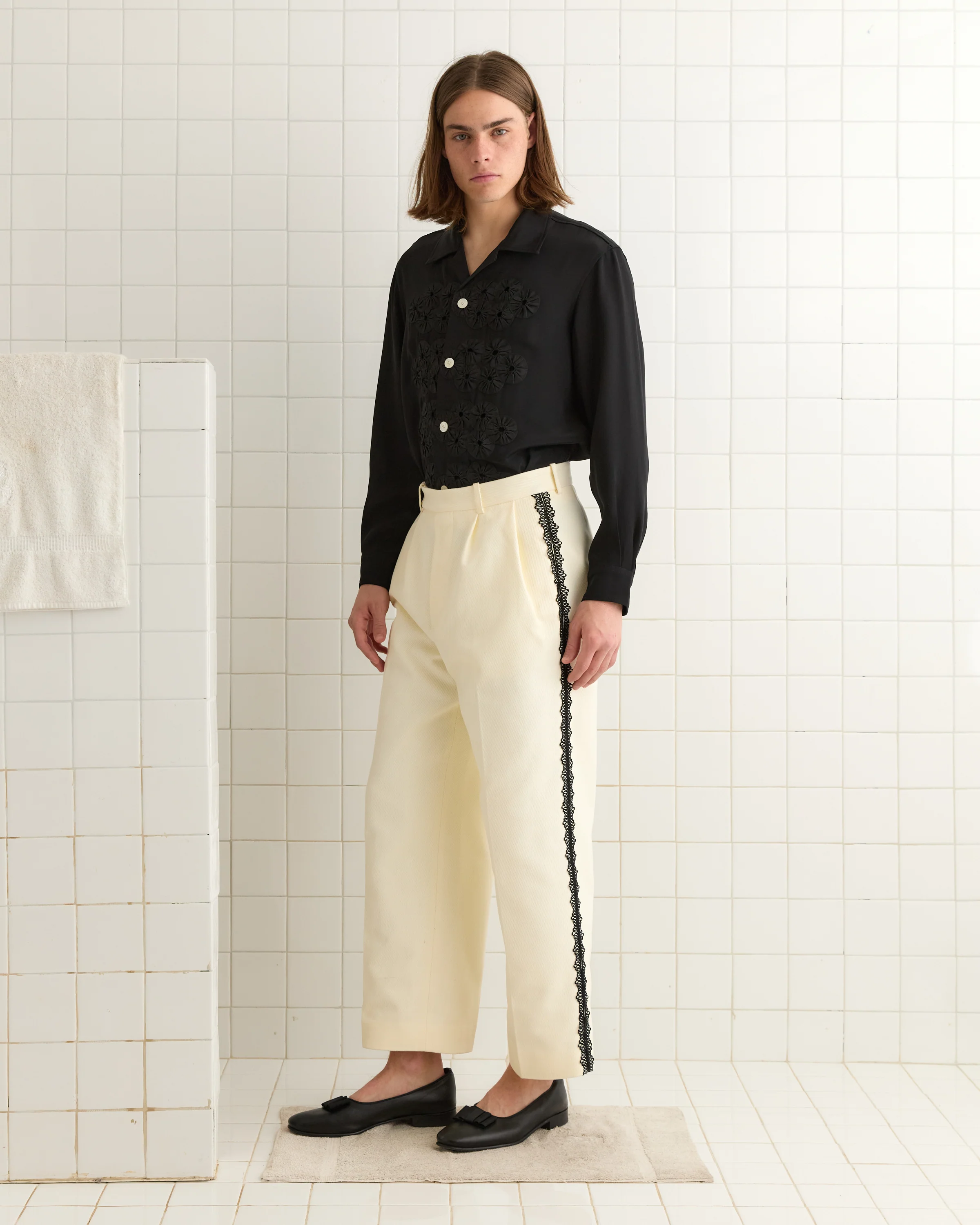 Seymour Suiting Trousers - White - Image 2