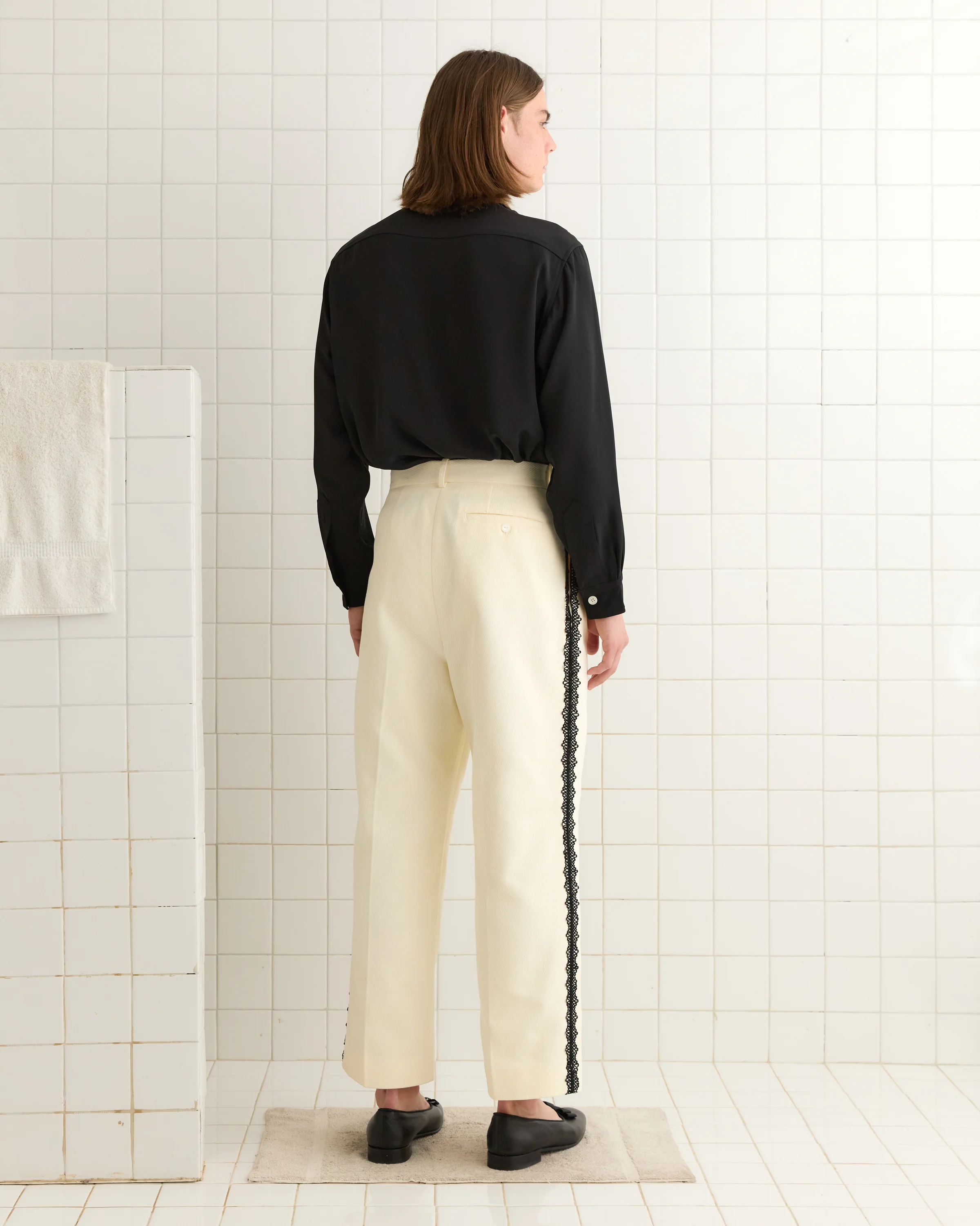Seymour Suiting Trousers - White - Image 3