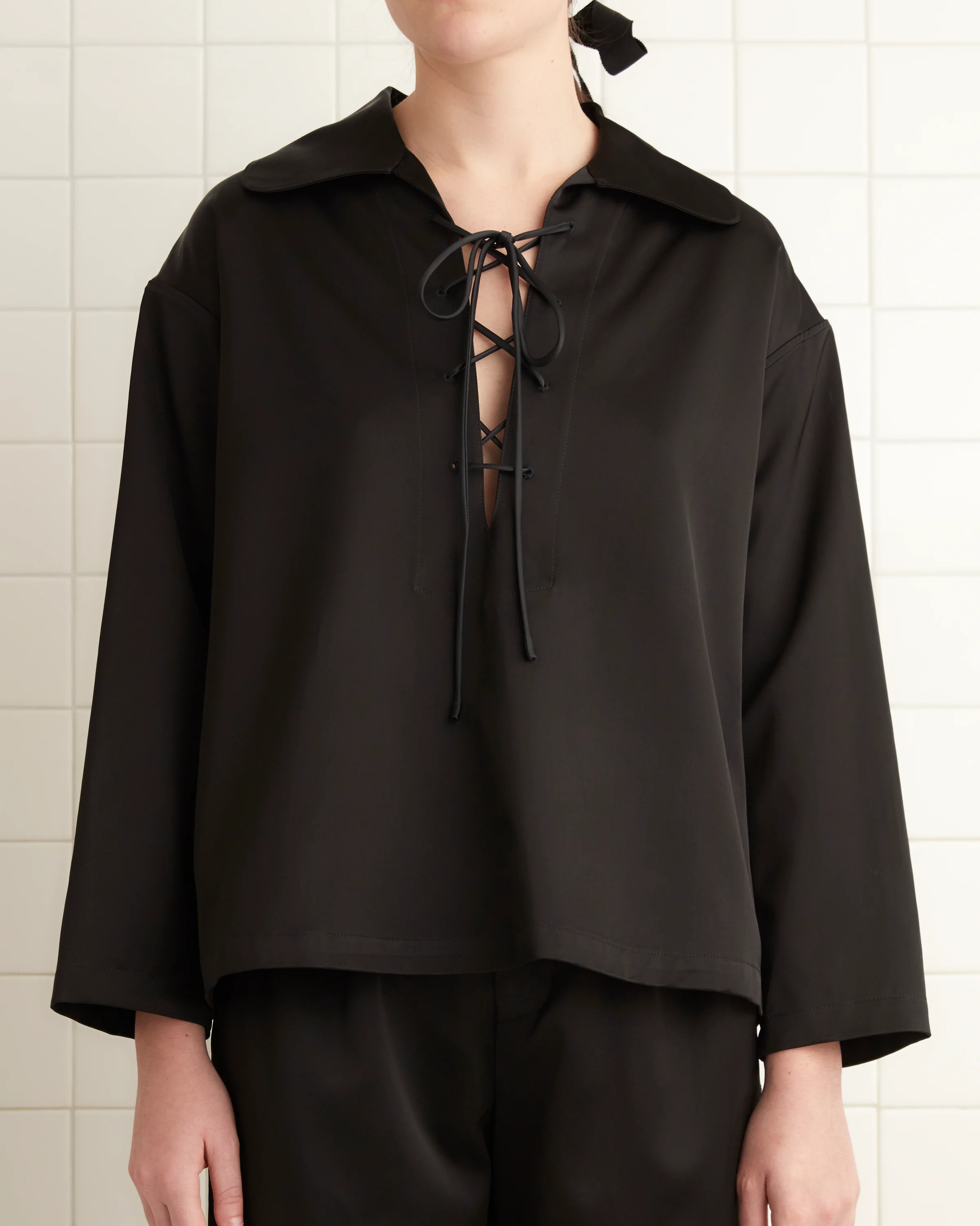 Sheen Bonnie Shirt - Black - Image 2