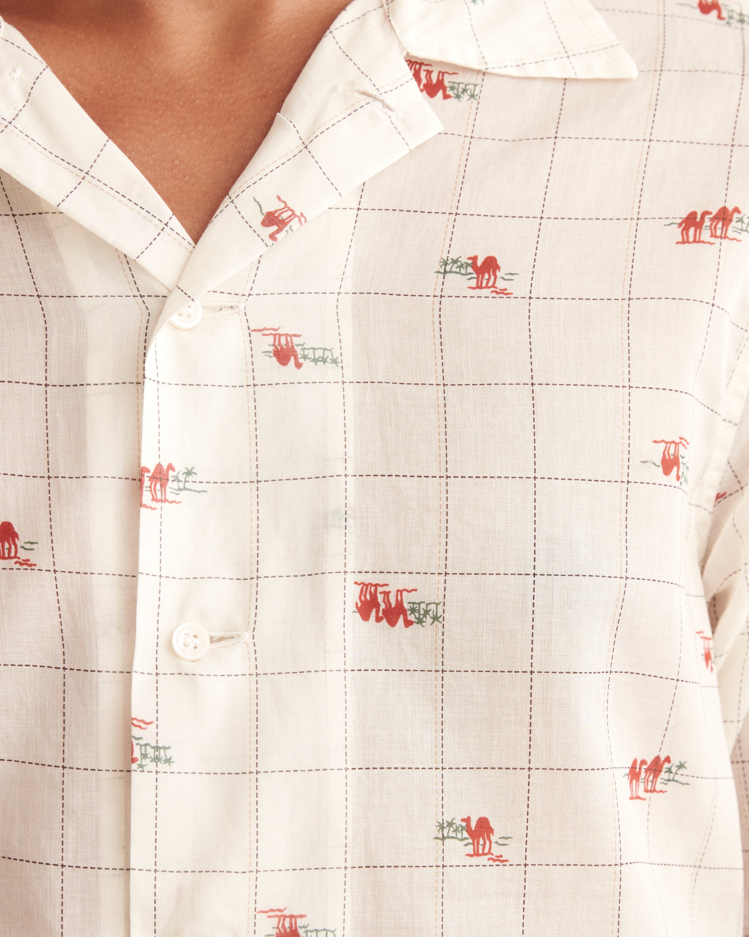 Sheer Camel Long Sleeve Shirt