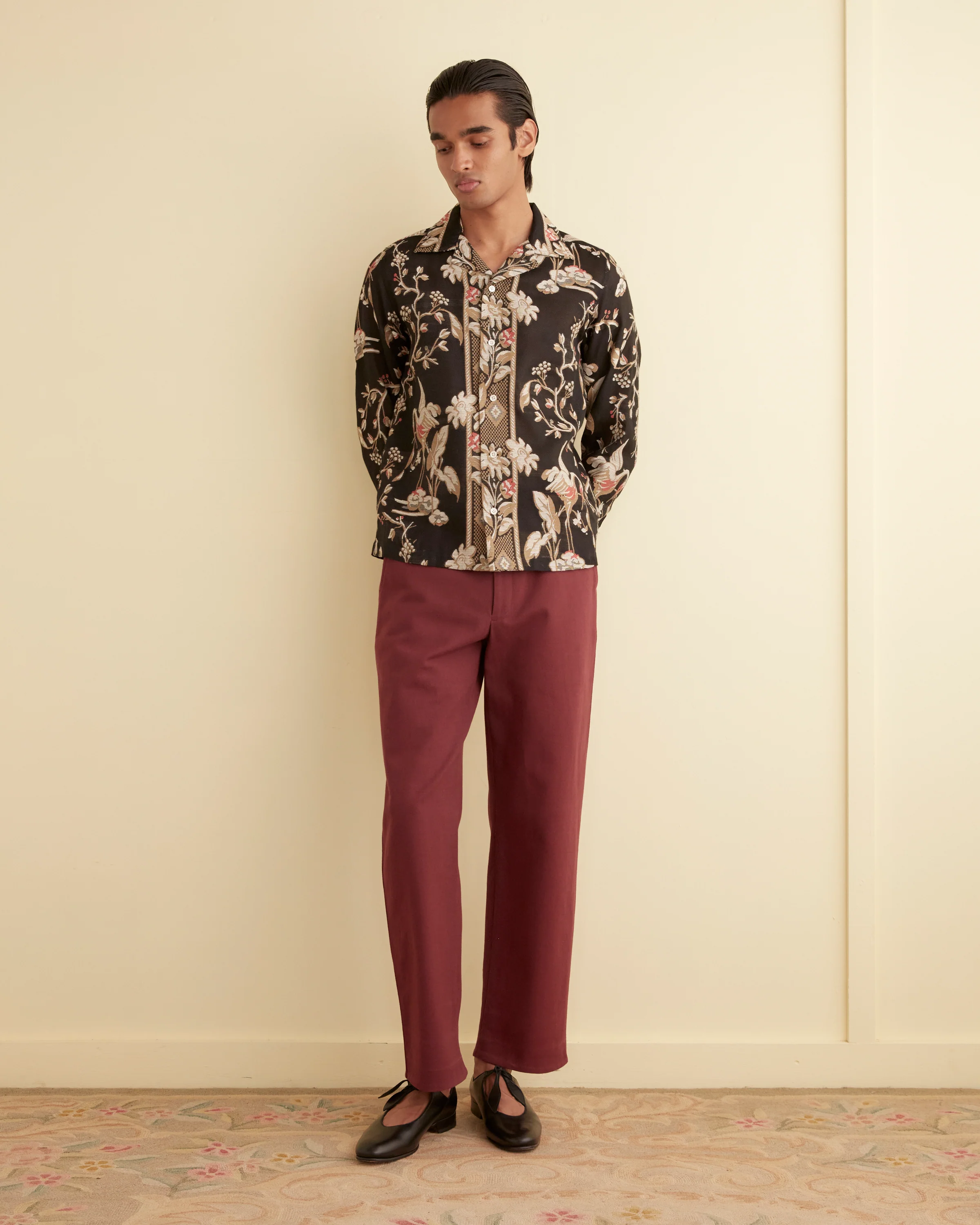 Sheer Cranes Long Sleeve Shirt - Image 2