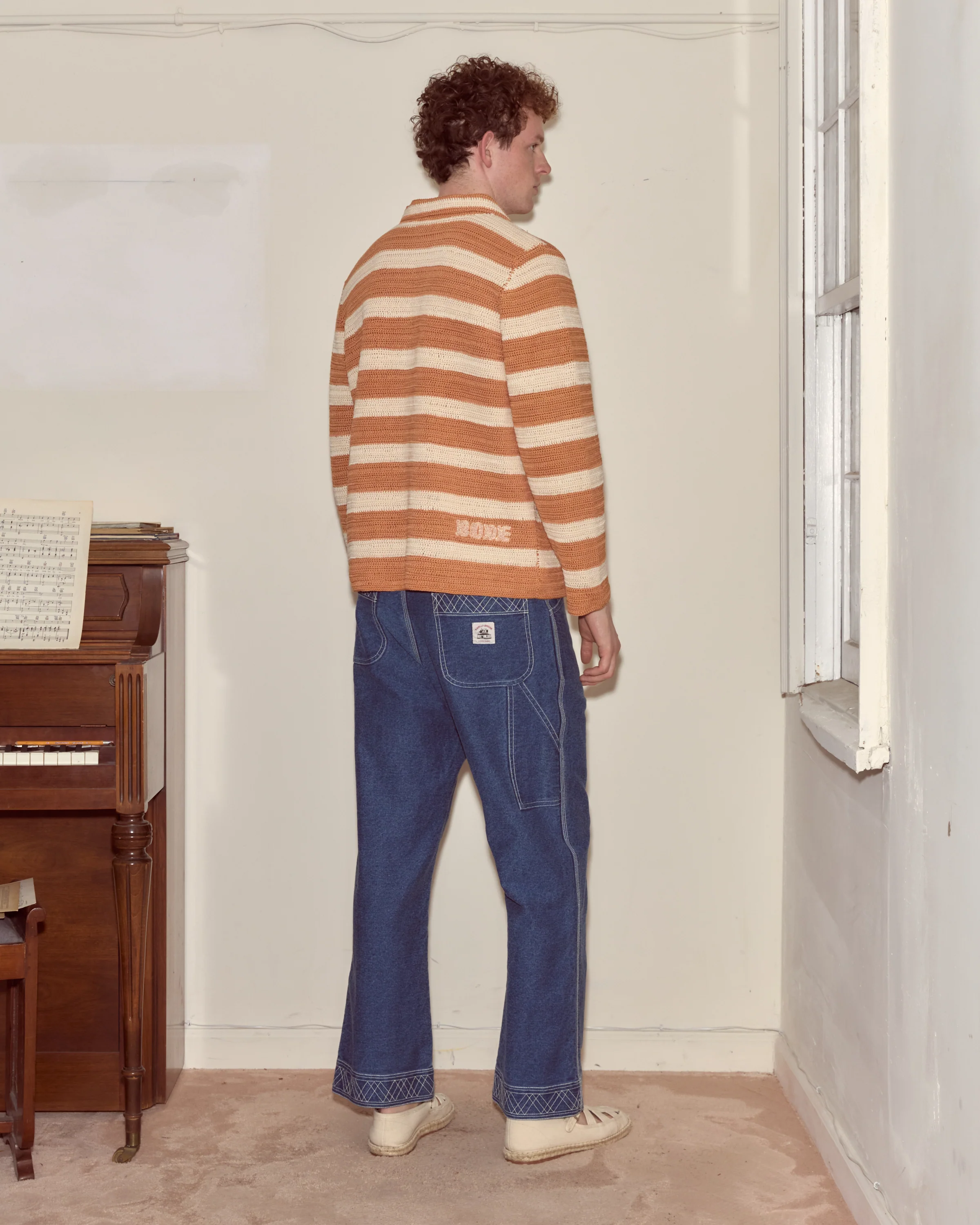 Sherbet Crochet Long Sleeve Shirt - Image 2