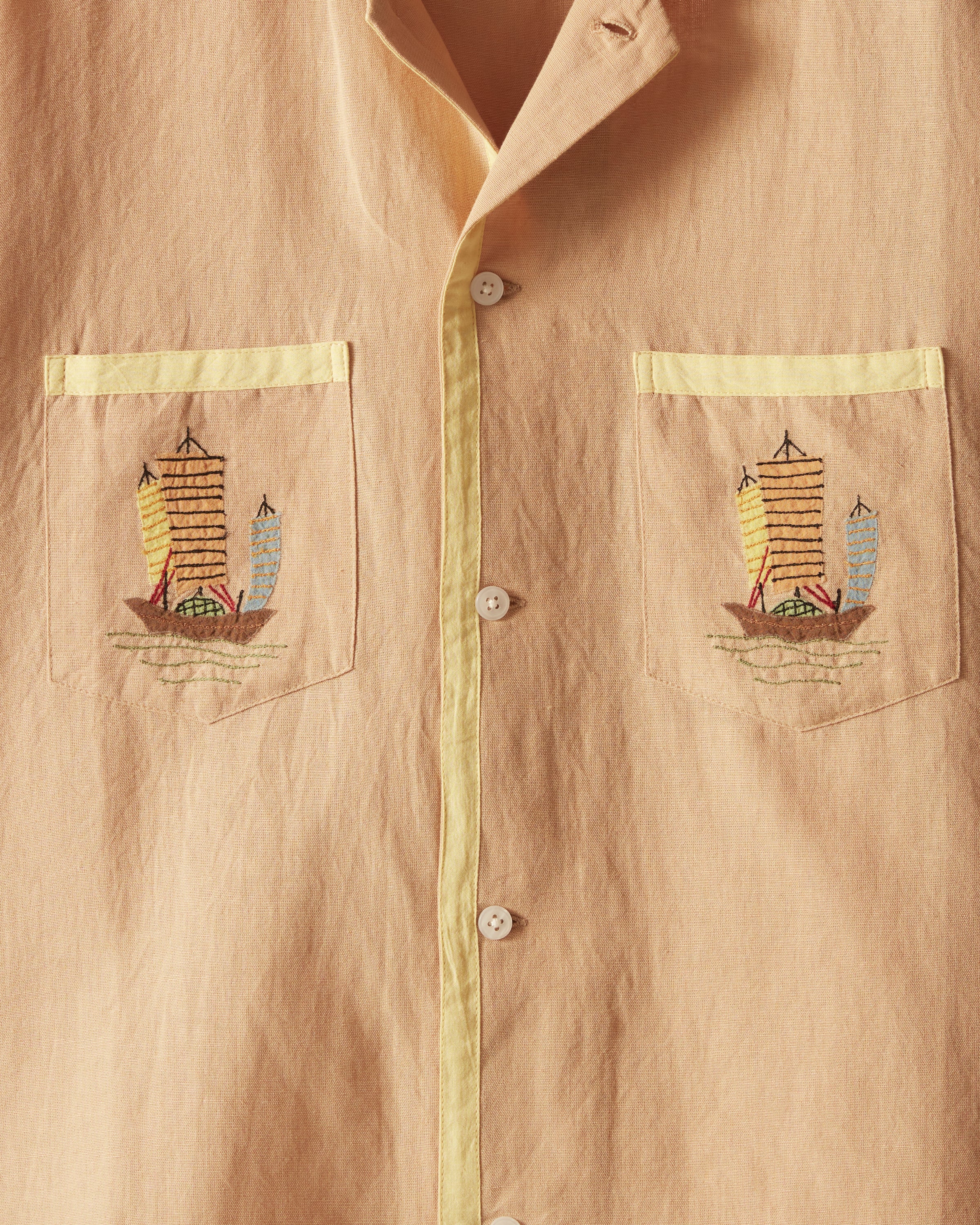 Ship Appliqué Short Sleeve Shirt - Image 2